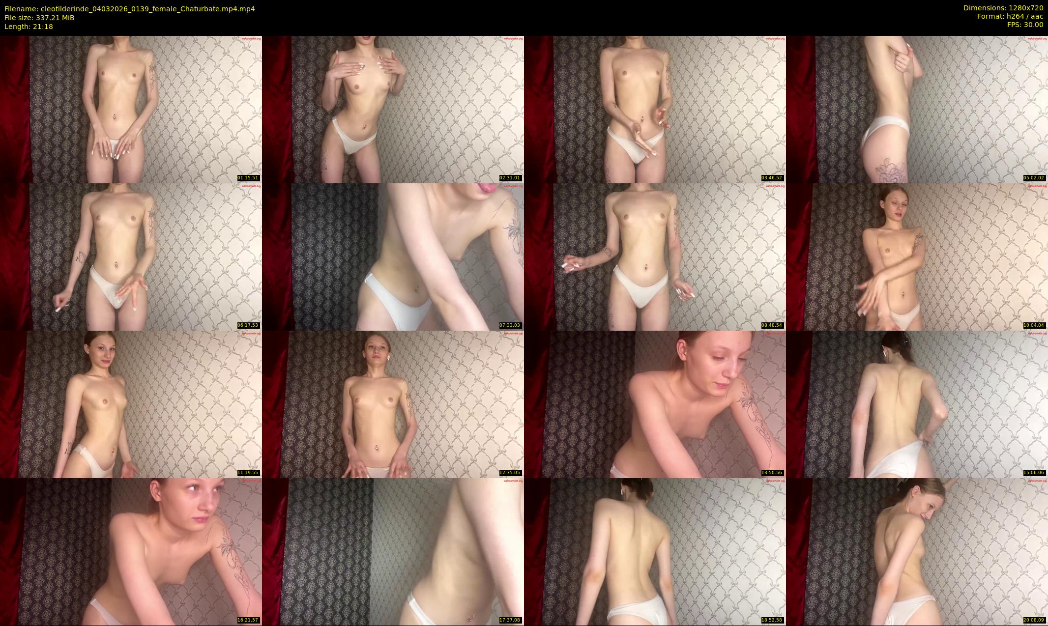 cleotilderinde — 22 minute Chaturbate female cam show recording, 720p, Mar 4, 2026