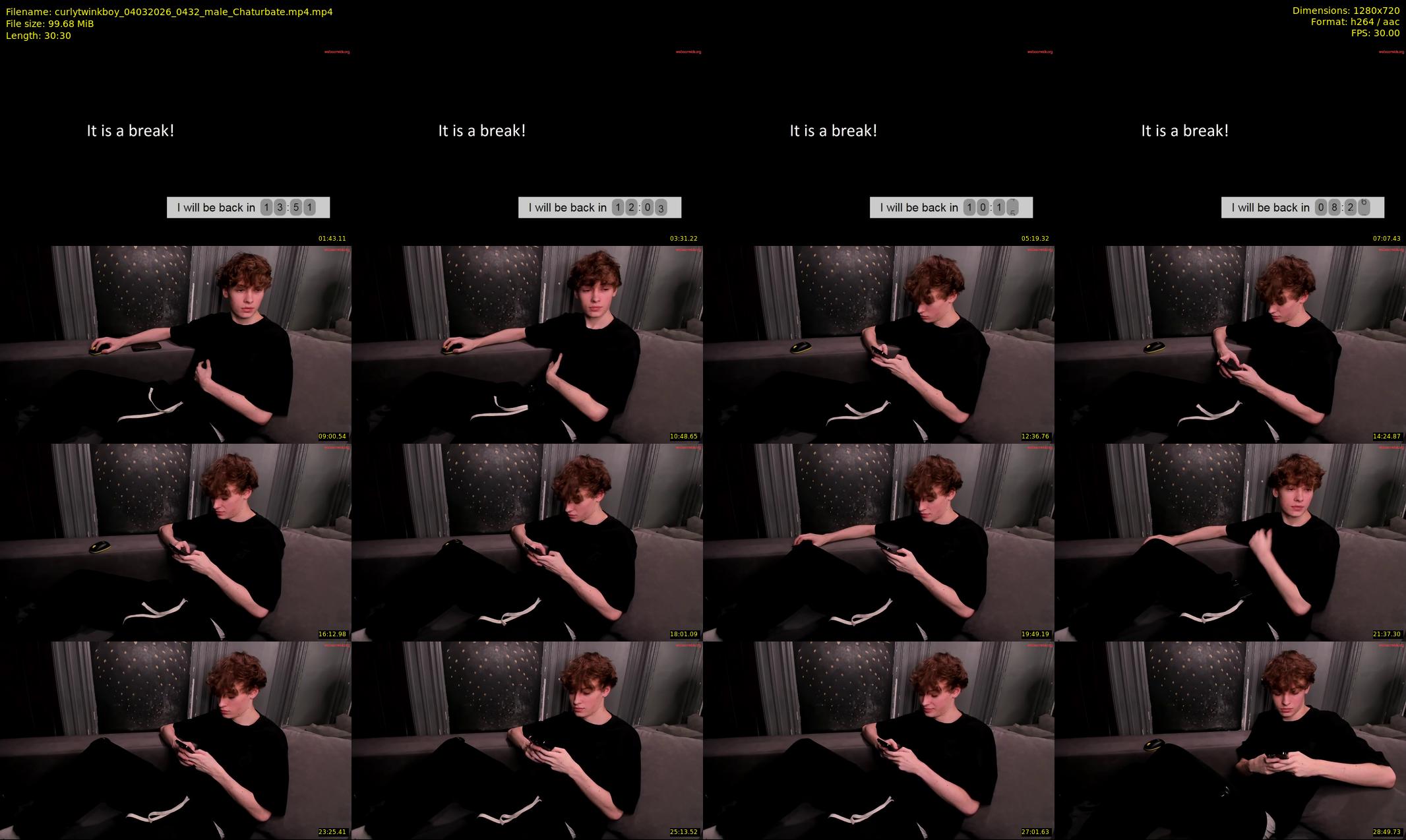 curlytwinkboy — 31 minute Chaturbate male cam show recording, 720p, Mar 4, 2026