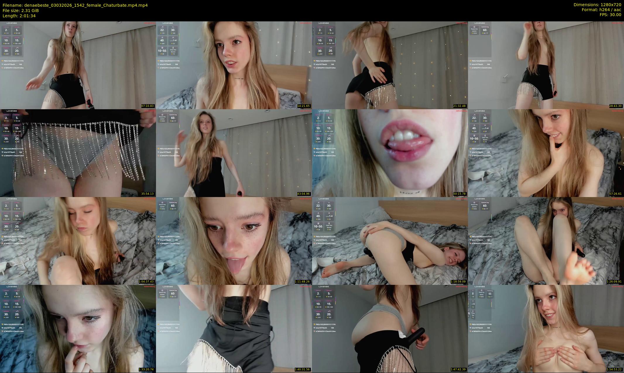 denaebeste — 122 minute Chaturbate female cam show recording, 720p, Mar 3, 2026
