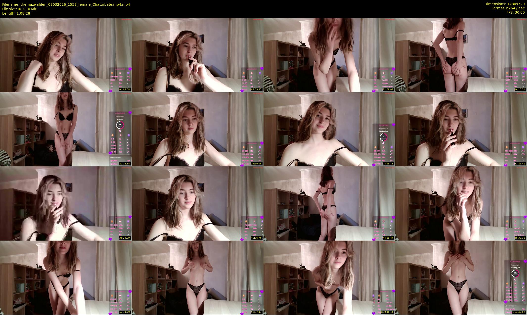 dremazwahlen — 69 minute Chaturbate female cam show recording, 720p, Mar 3, 2026