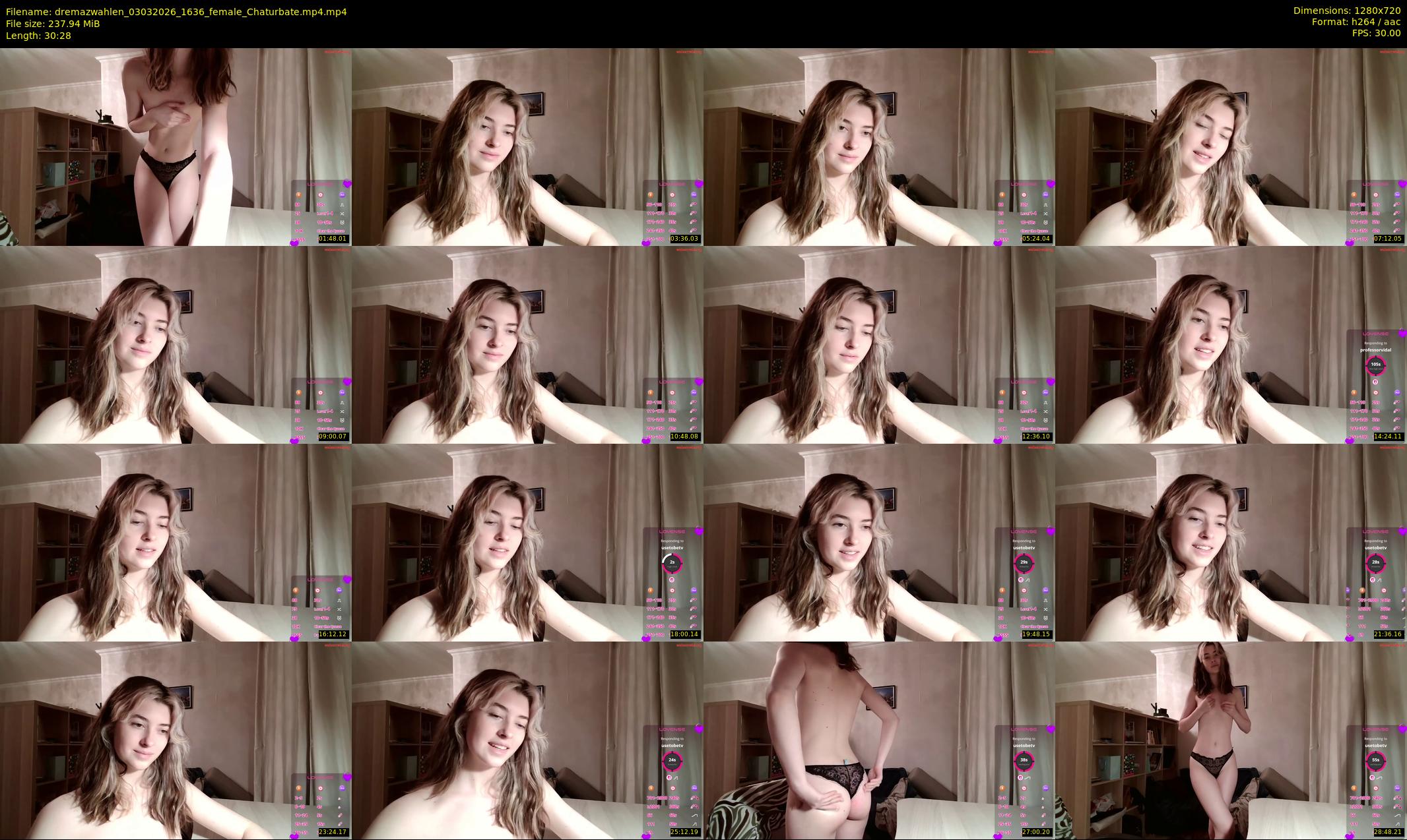 dremazwahlen — 31 minute Chaturbate female cam show recording, 720p, Mar 3, 2026