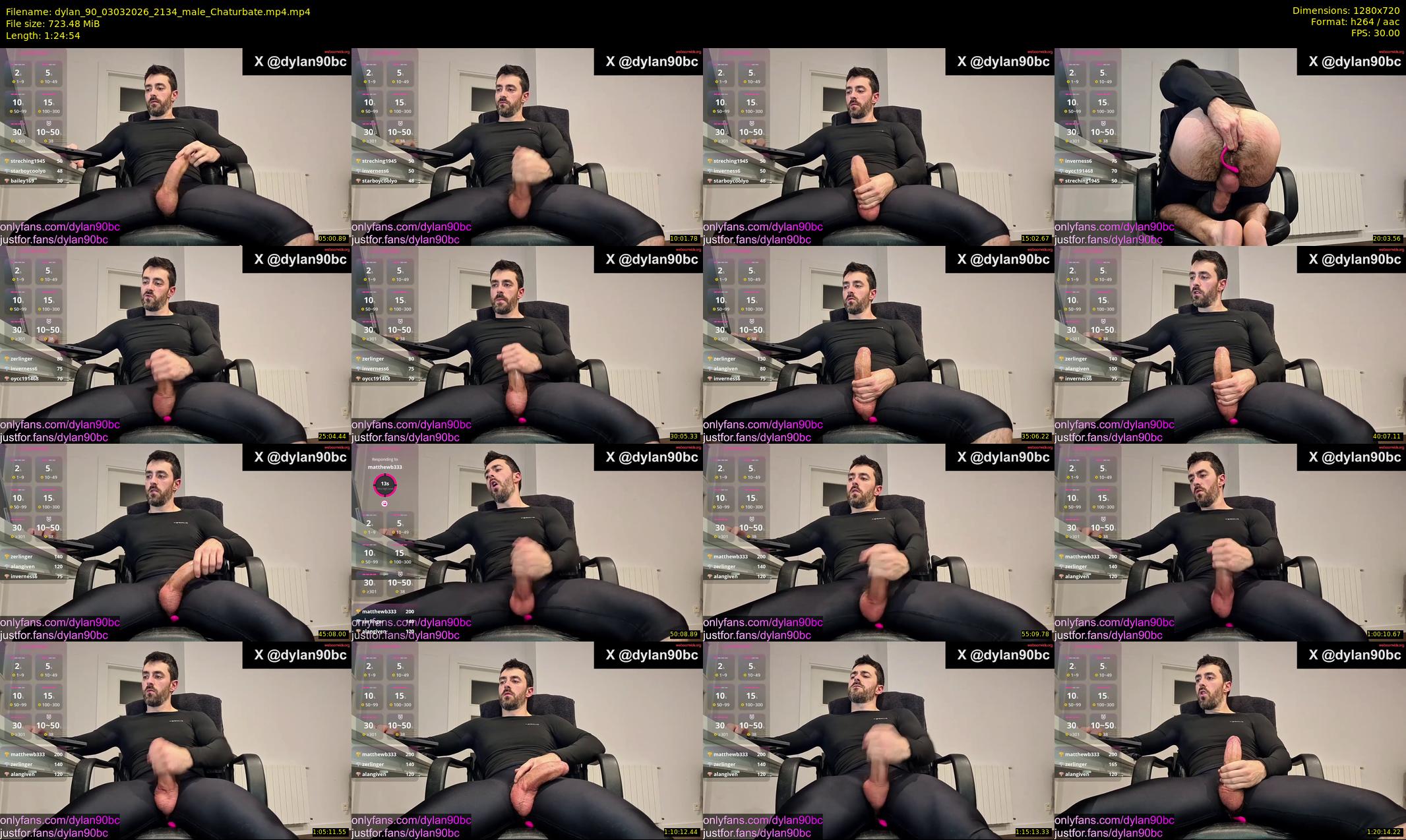 dylan_90 — 85 minute Chaturbate male cam show recording, 720p, Mar 3, 2026