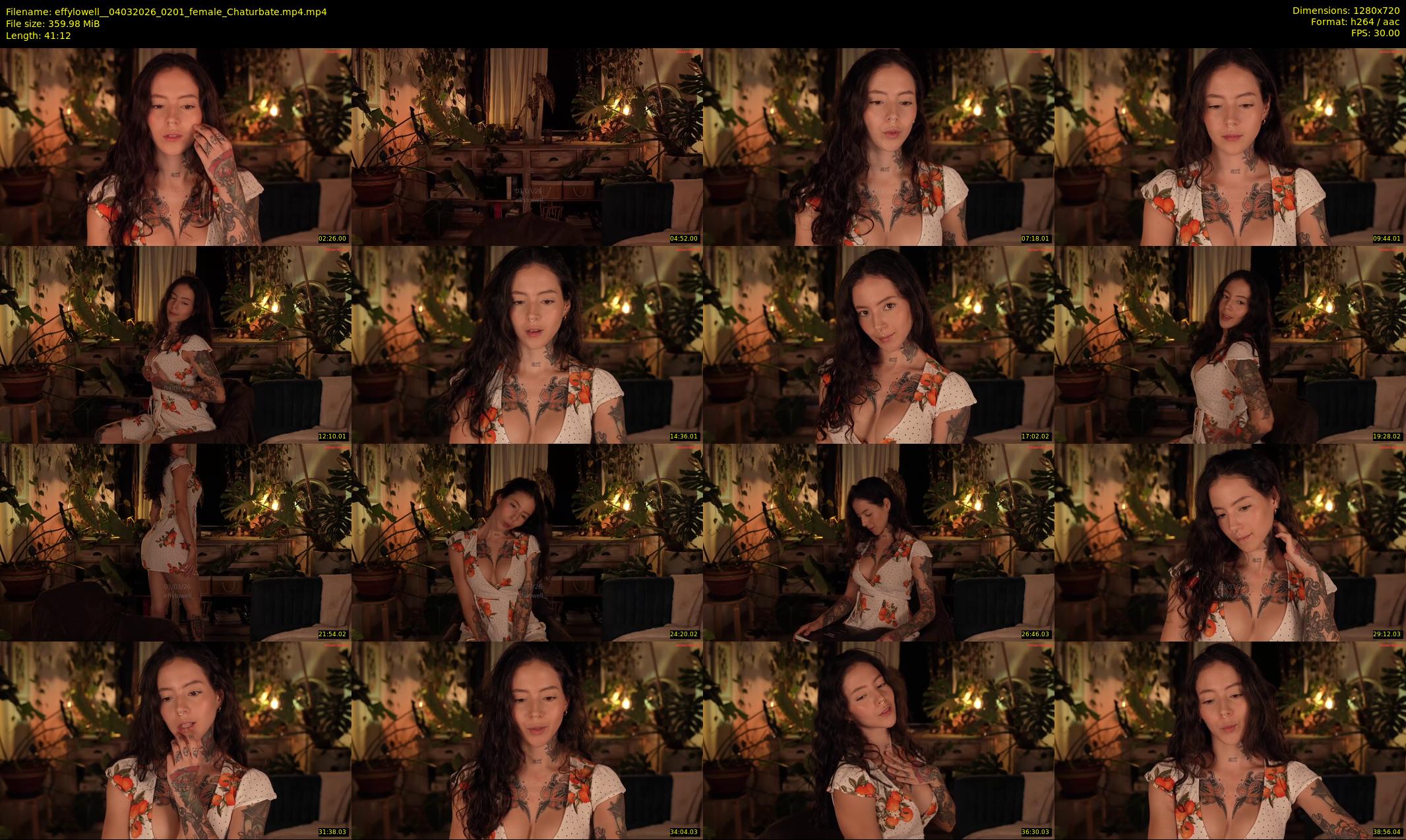 effylowell_ — 42 minute Chaturbate female cam show recording, 720p, Mar 4, 2026