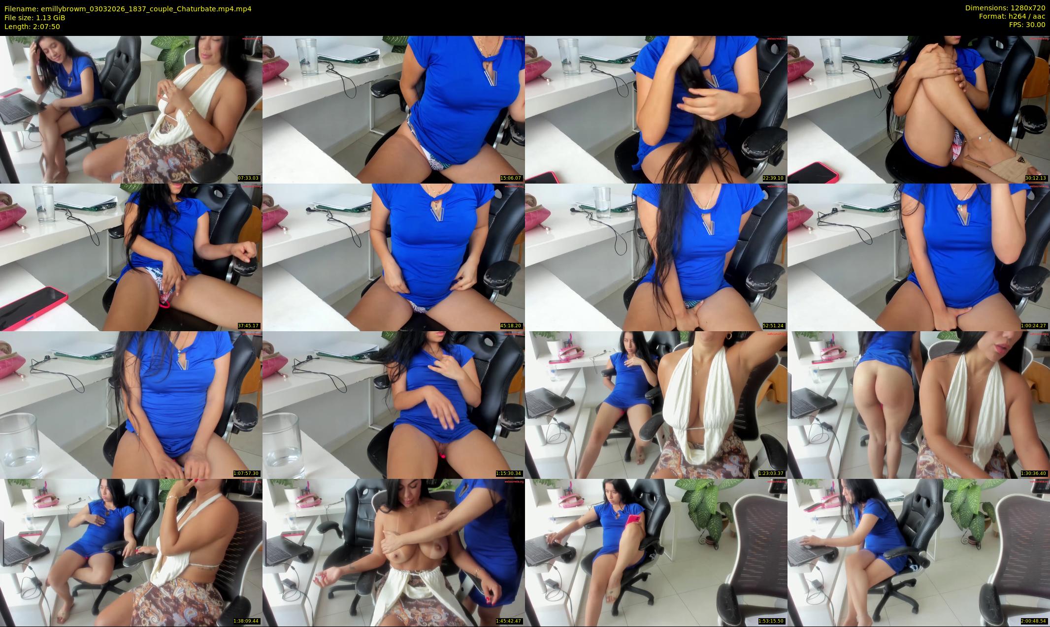 emillybrowm — 128 minute Chaturbate couple cam show recording, 720p, Mar 3, 2026