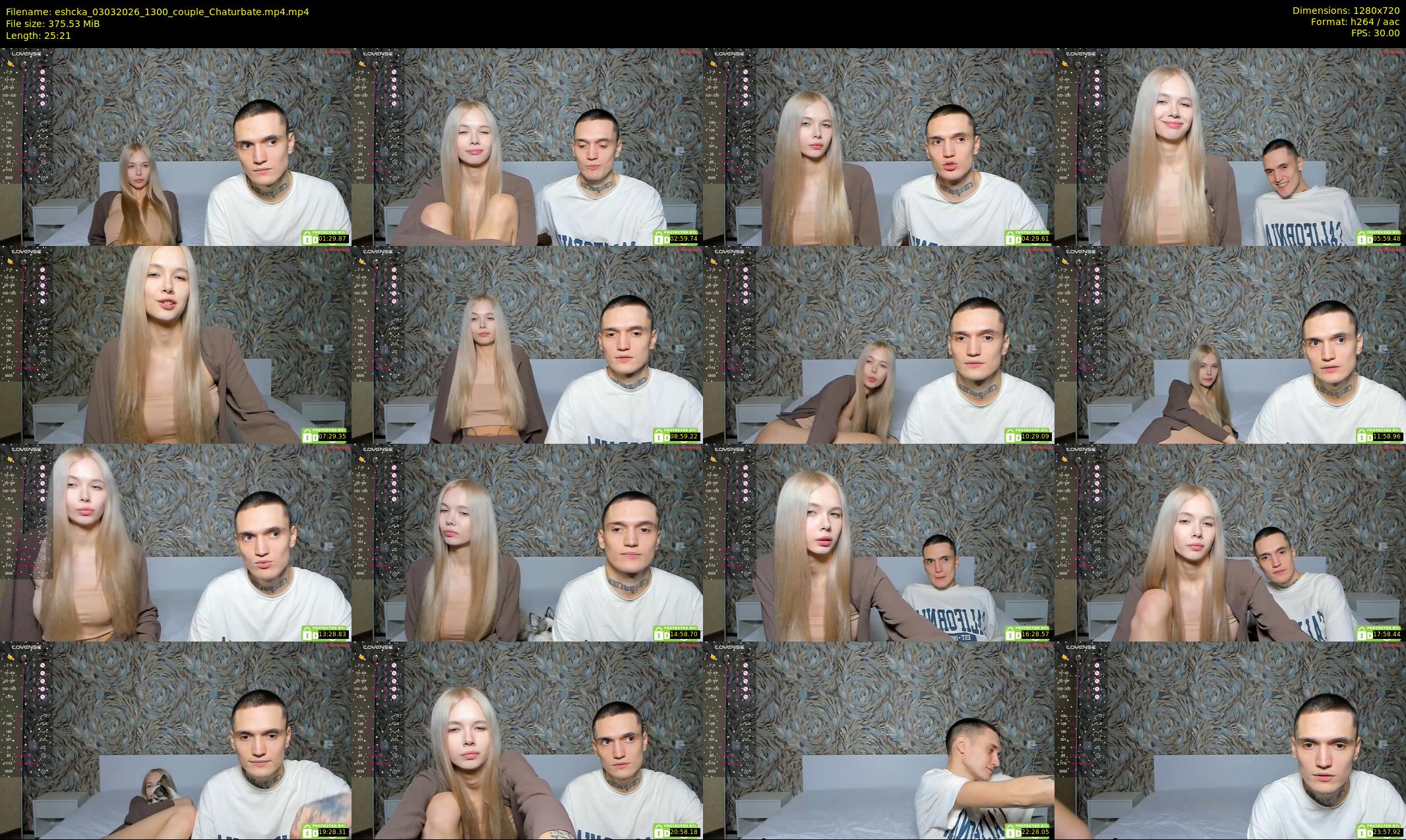 eshcka — 26 minute Chaturbate couple cam show recording, 720p, Mar 3, 2026