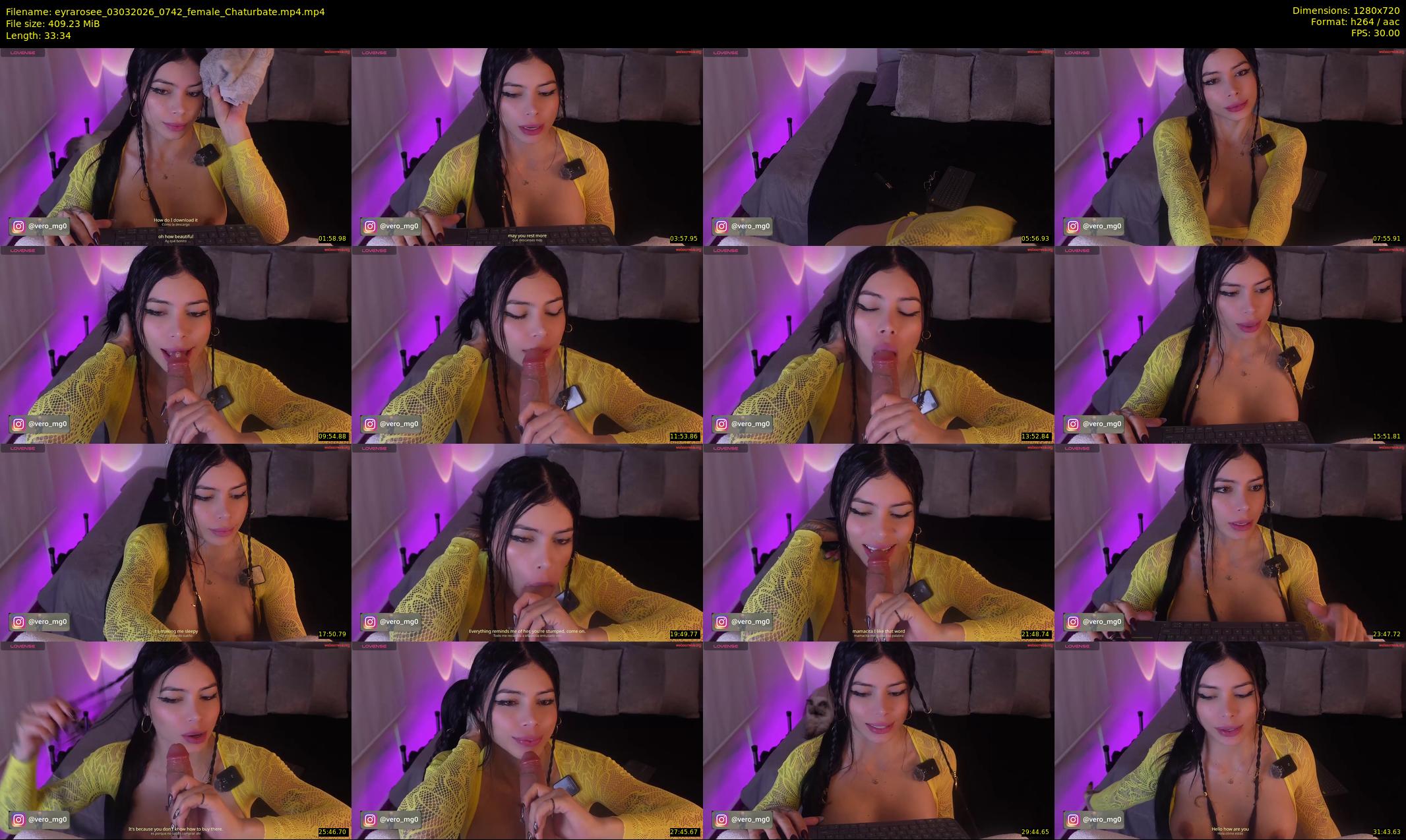 eyrarosee — 34 minute Chaturbate female cam show recording, 720p, Mar 3, 2026