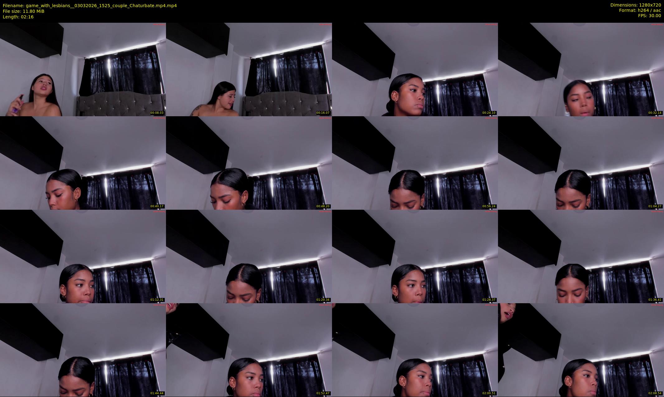 game_with_lesbians_ — 3 minute Chaturbate couple cam show recording, 720p, Mar 3, 2026