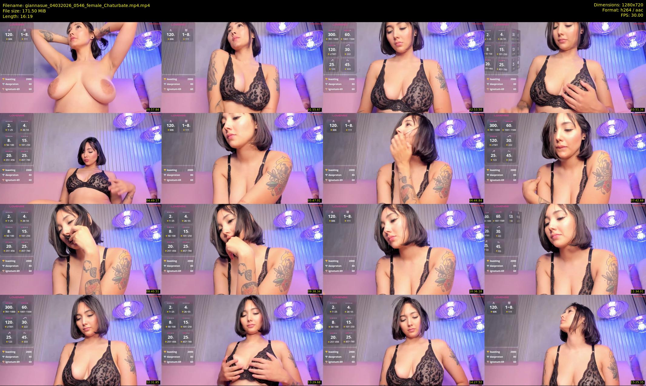 giannasue — 17 minute Chaturbate female cam show recording, 720p, Mar 4, 2026