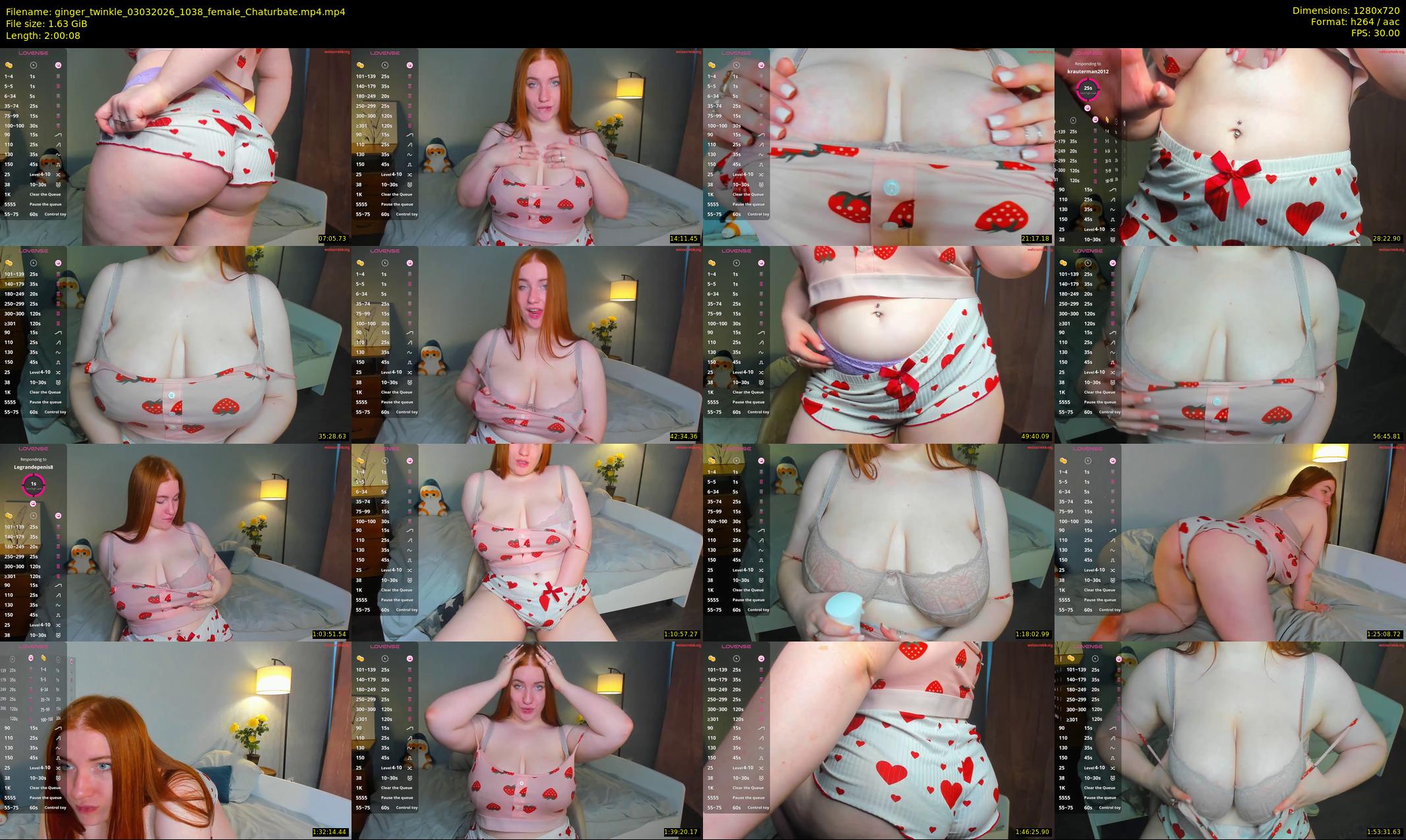 ginger_twinkle — 121 minute Chaturbate female cam show recording, 720p, Mar 3, 2026