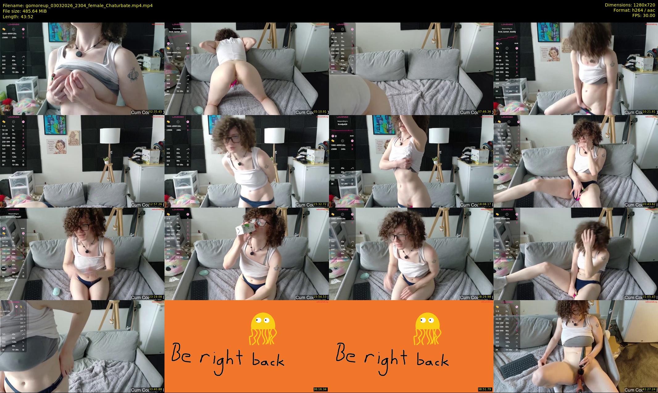 gomoreup — 44 minute Chaturbate female cam show recording, 720p, Mar 3, 2026