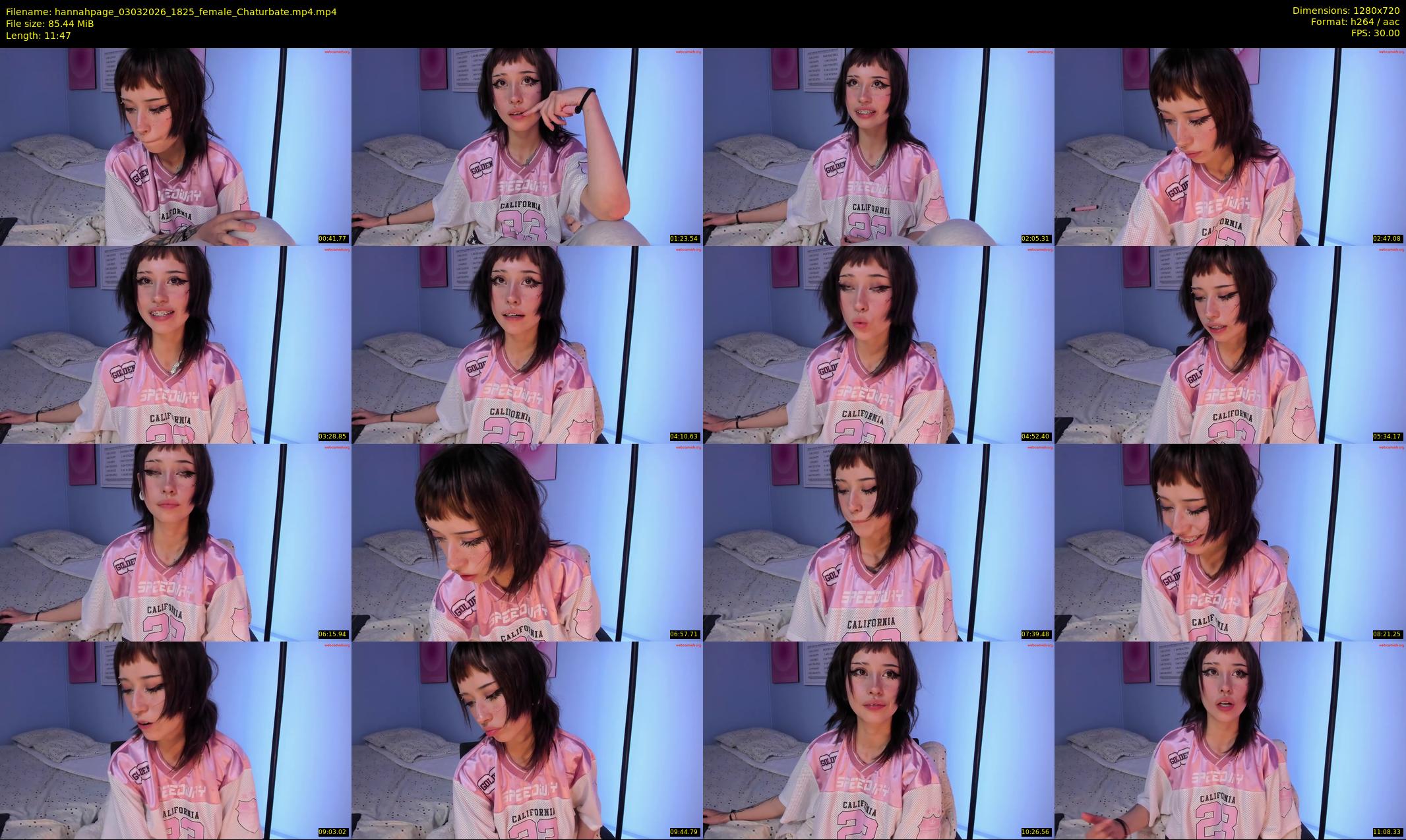 hannahpage — 12 minute Chaturbate female cam show recording, 720p, Mar 3, 2026