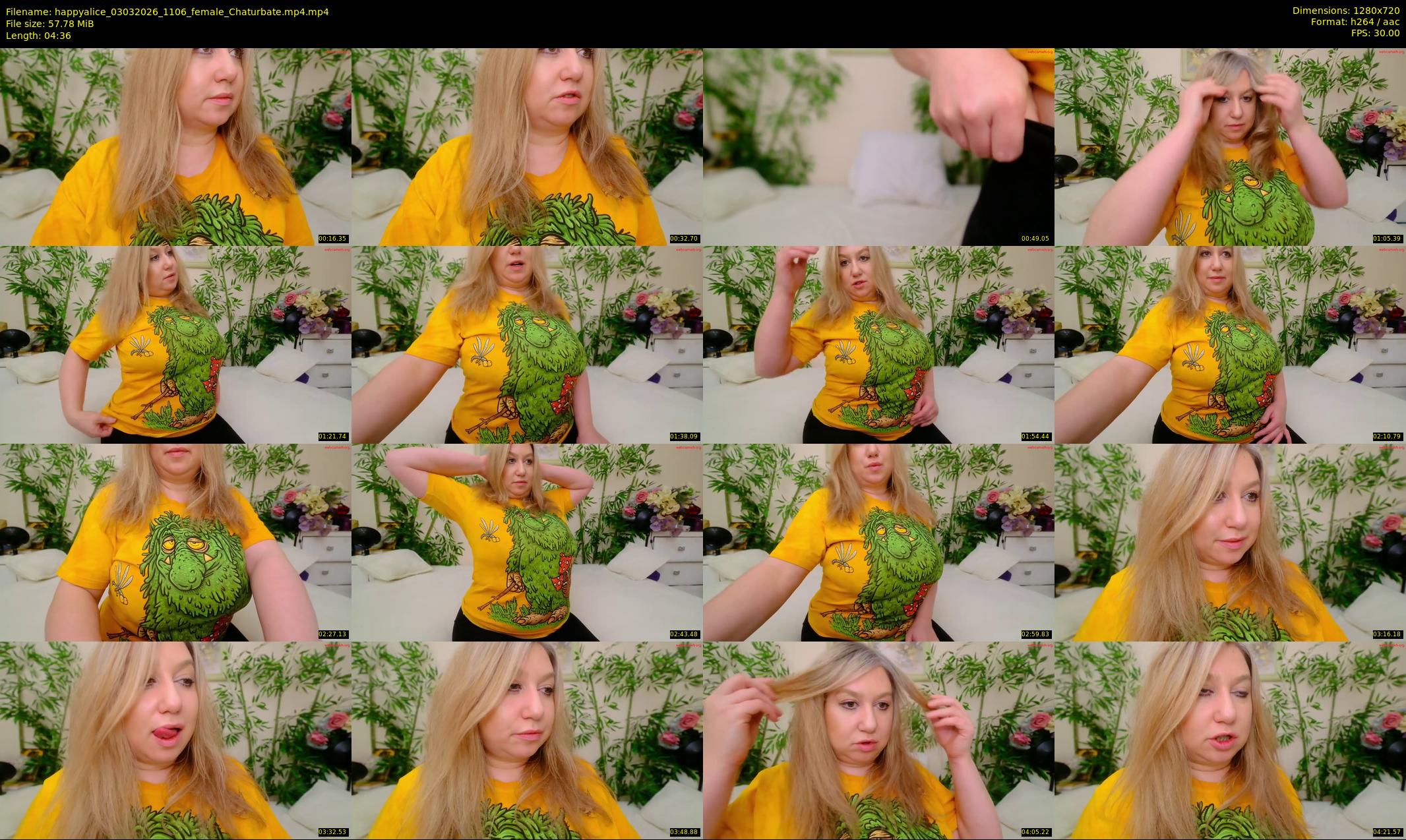 happyalice — 5 minute Chaturbate female cam show recording, 720p, Mar 3, 2026