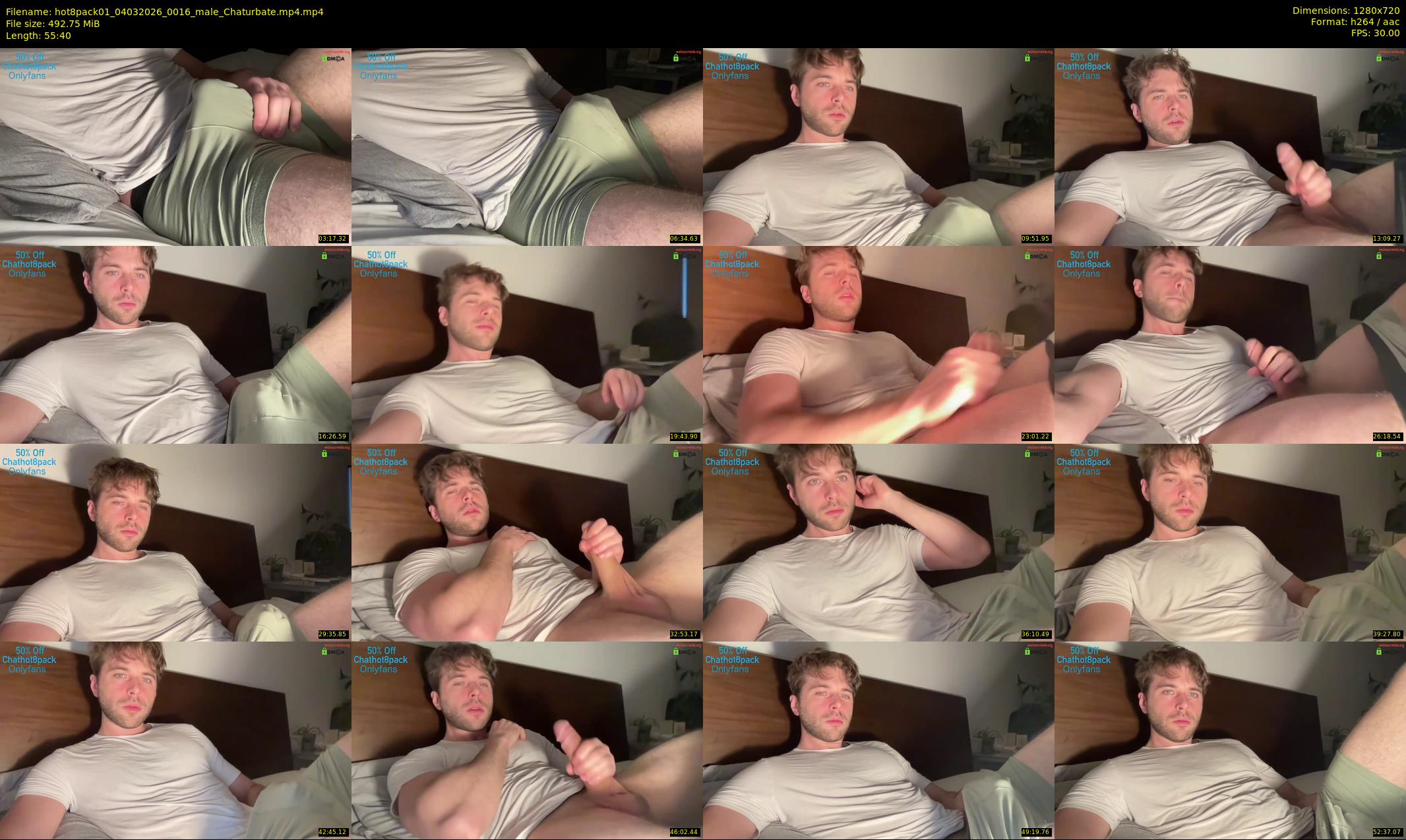 hot8pack01 — 56 minute Chaturbate male cam show recording, 720p, Mar 4, 2026