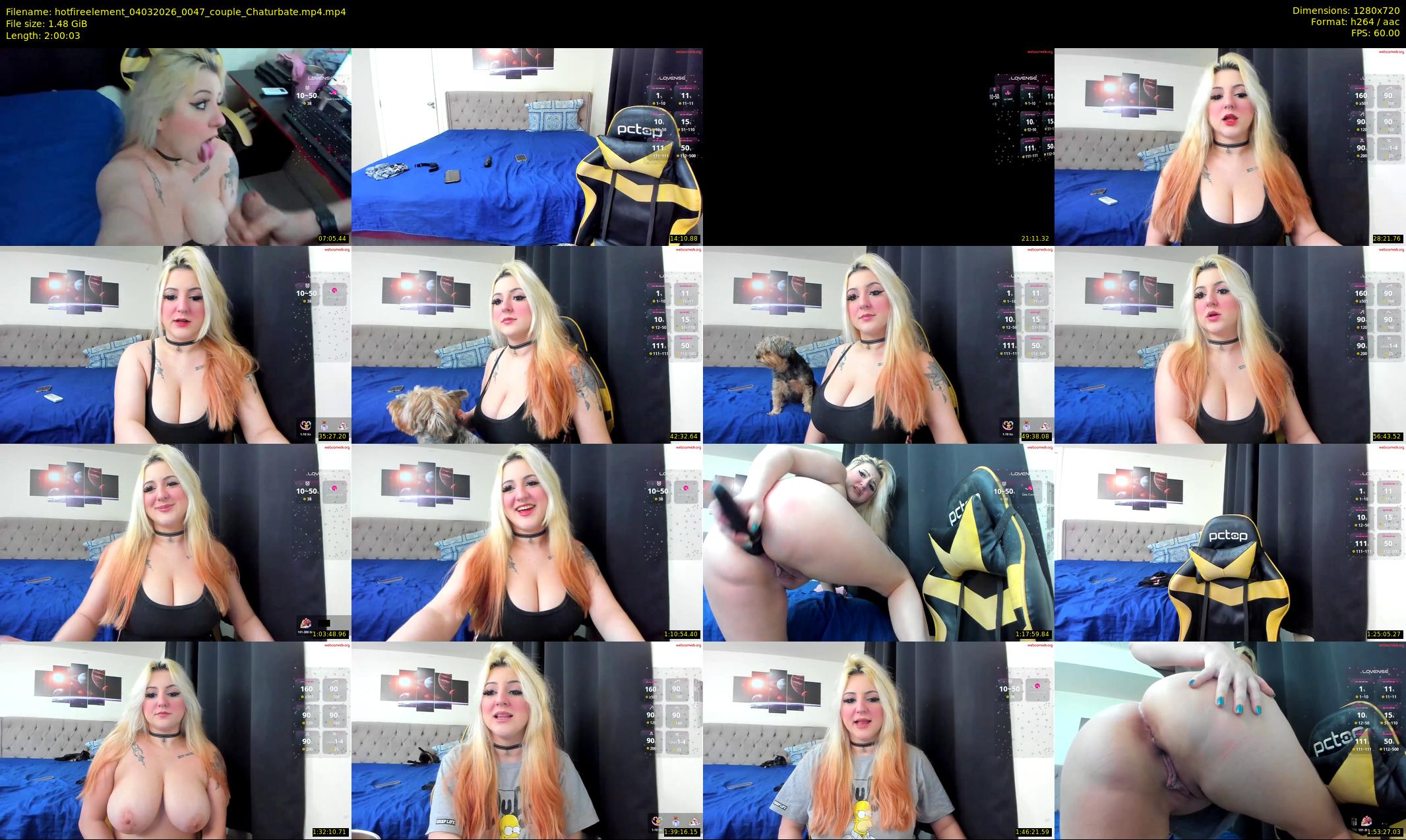 hotfireelement — 121 minute Chaturbate couple cam show recording, 720p, Mar 4, 2026