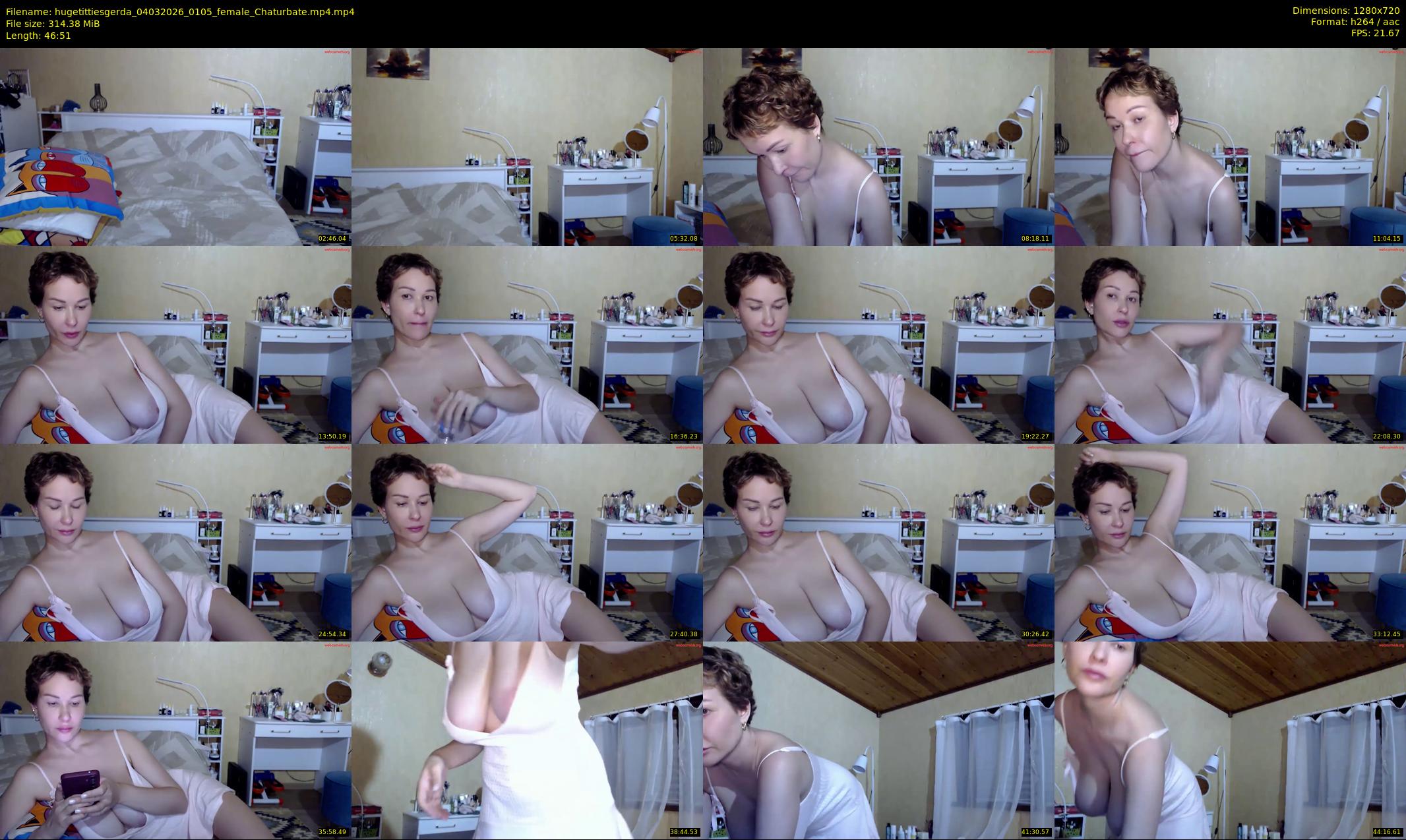 hugetittiesgerda — 47 minute Chaturbate female cam show recording, 720p, Mar 4, 2026