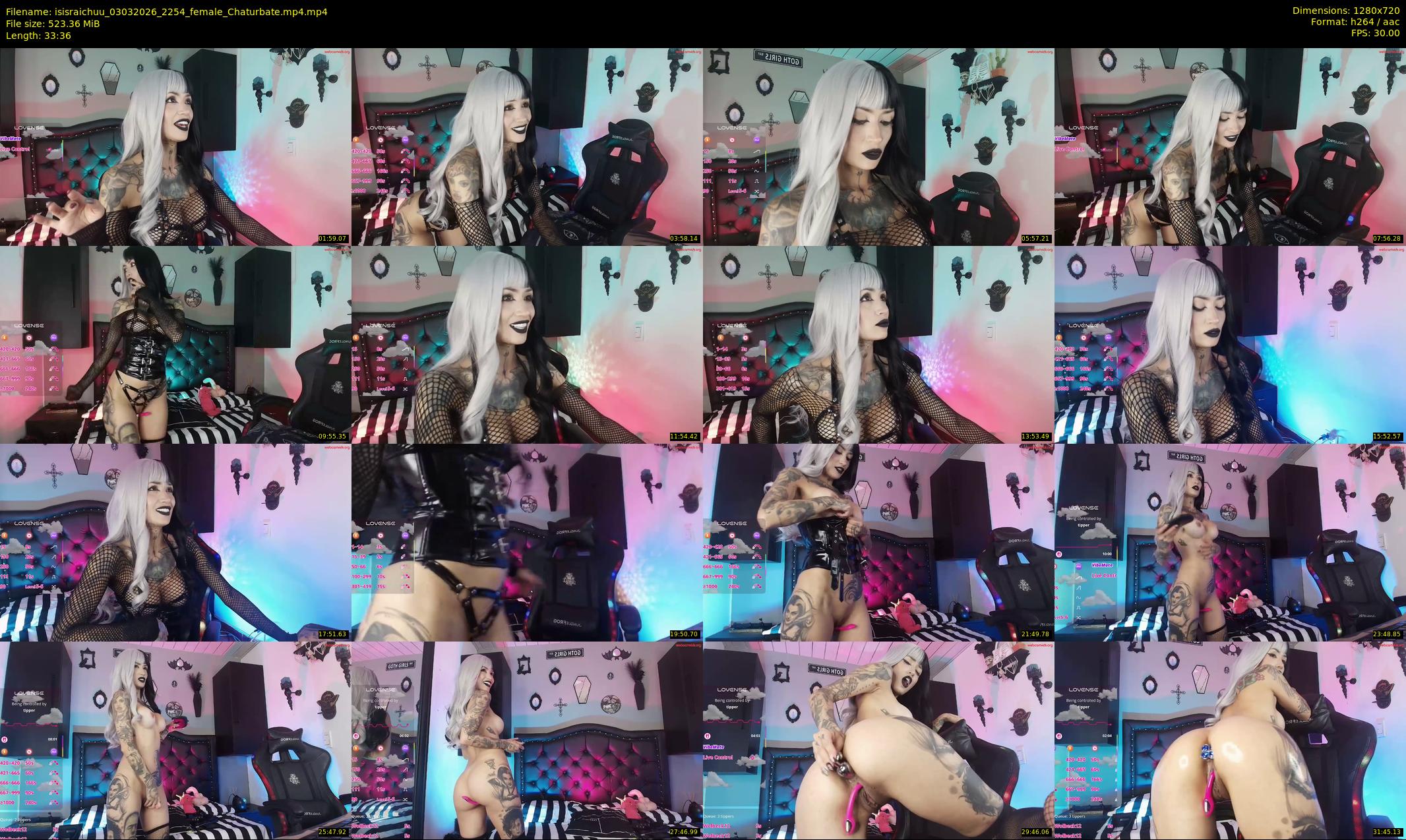 isisraichuu — 34 minute Chaturbate female cam show recording, 720p, Mar 3, 2026