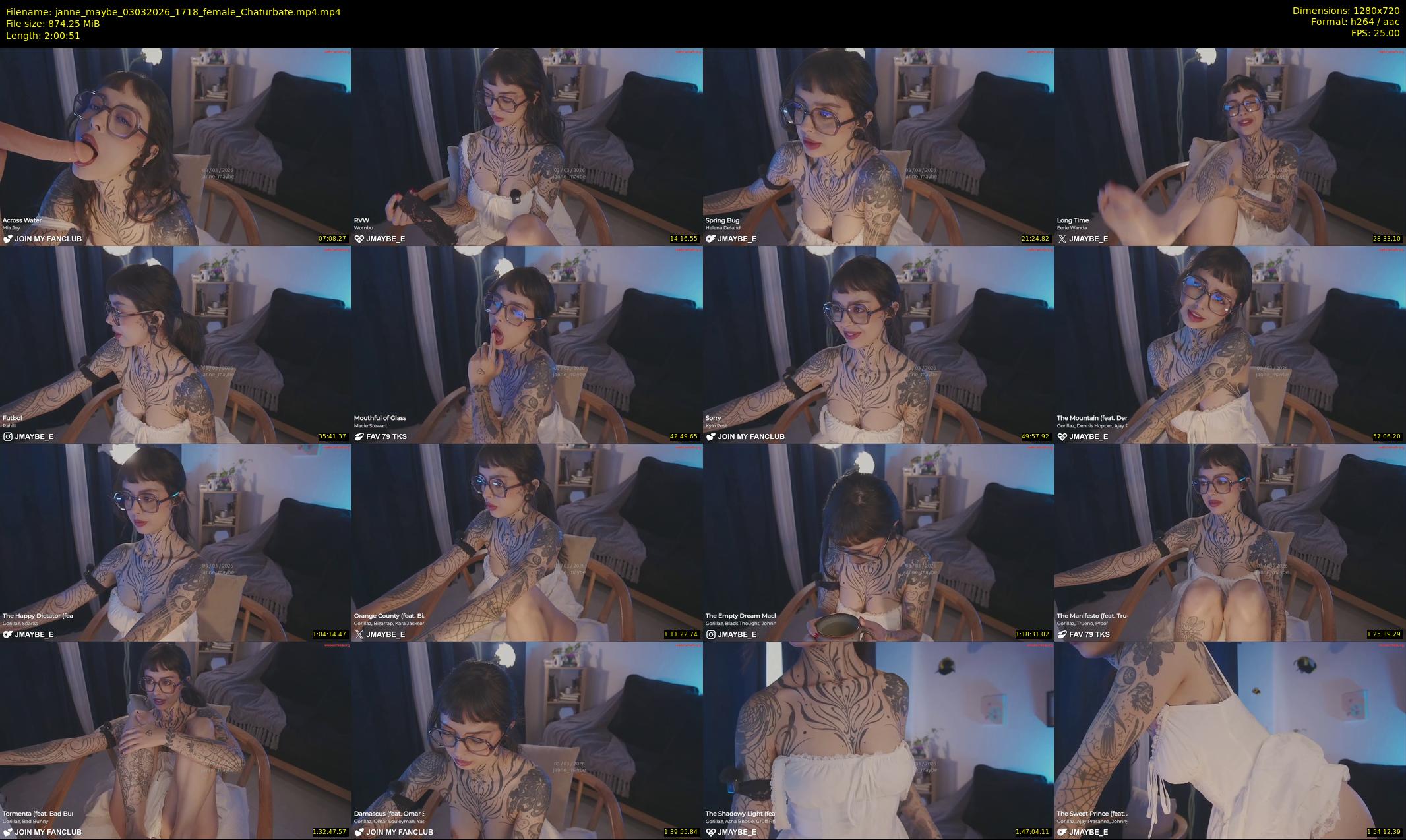 janne_maybe — 121 minute Chaturbate female cam show recording, 720p, Mar 3, 2026
