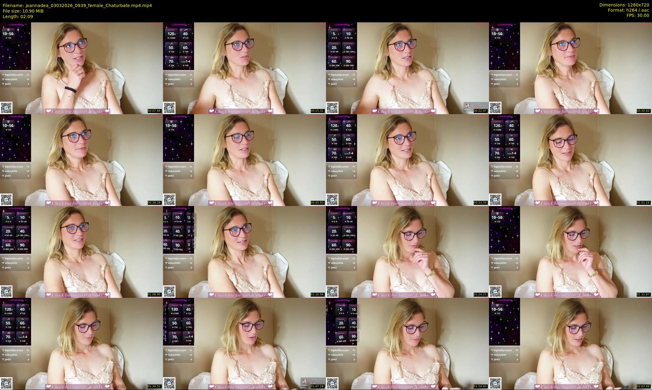 joannadea — 3 minute Chaturbate female cam show recording, 720p, Mar 3, 2026