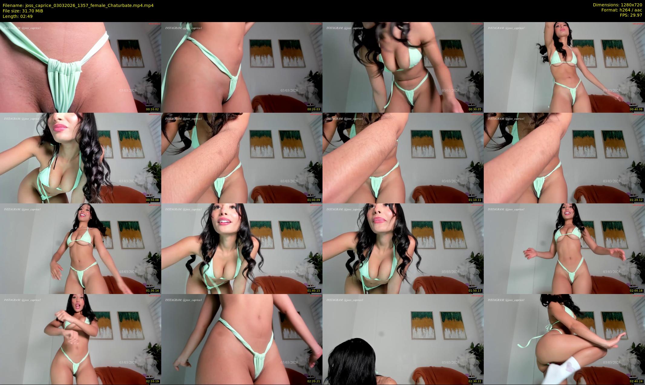 joss_caprice — 3 minute Chaturbate female cam show recording, 720p, Mar 3, 2026