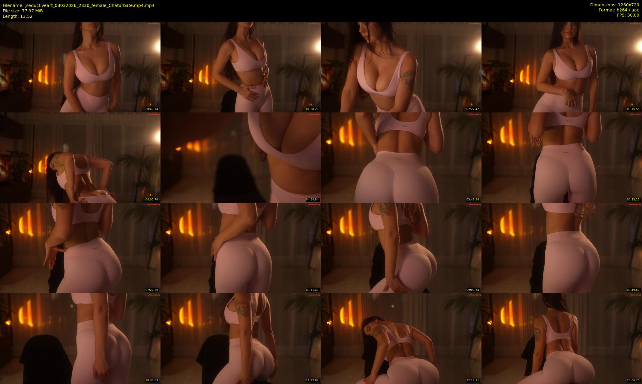 jseductiveart — 14 minute Chaturbate female cam show recording, 720p, Mar 3, 2026