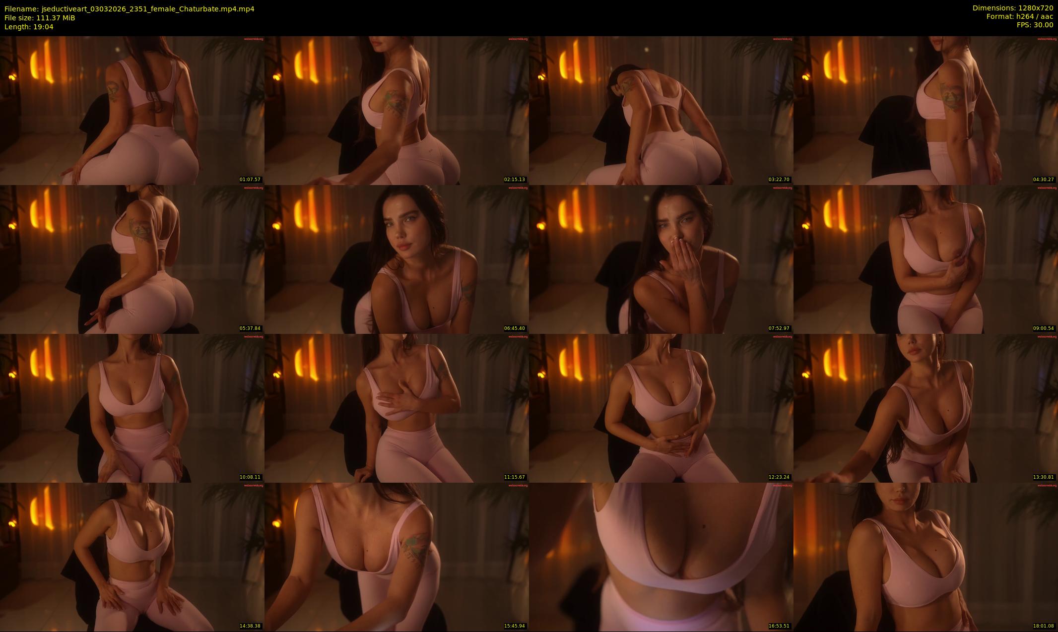 jseductiveart — 20 minute Chaturbate female cam show recording, 720p, Mar 3, 2026