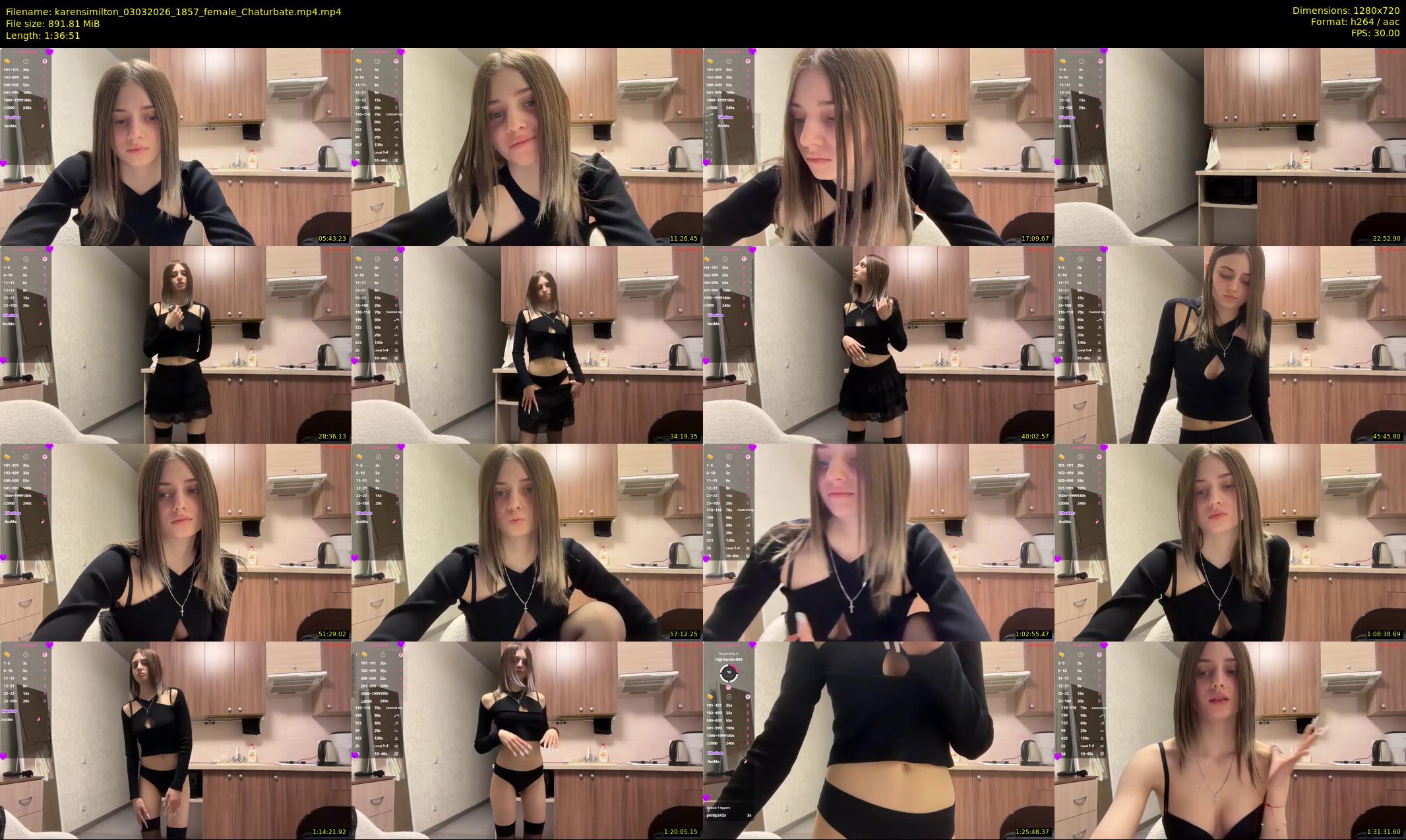 karensimilton — 97 minute Chaturbate female cam show recording, 720p, Mar 3, 2026