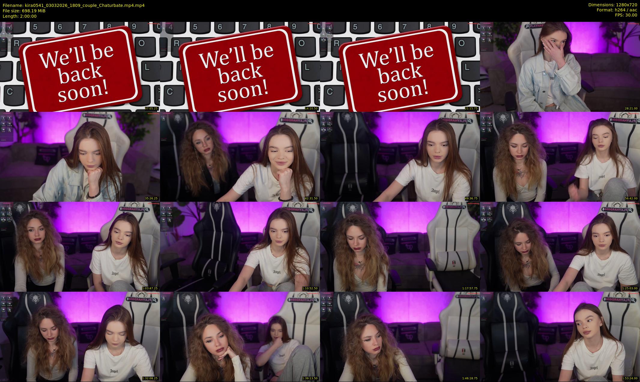 kira0541 — 120 minute Chaturbate couple cam show recording, 720p, Mar 3, 2026
