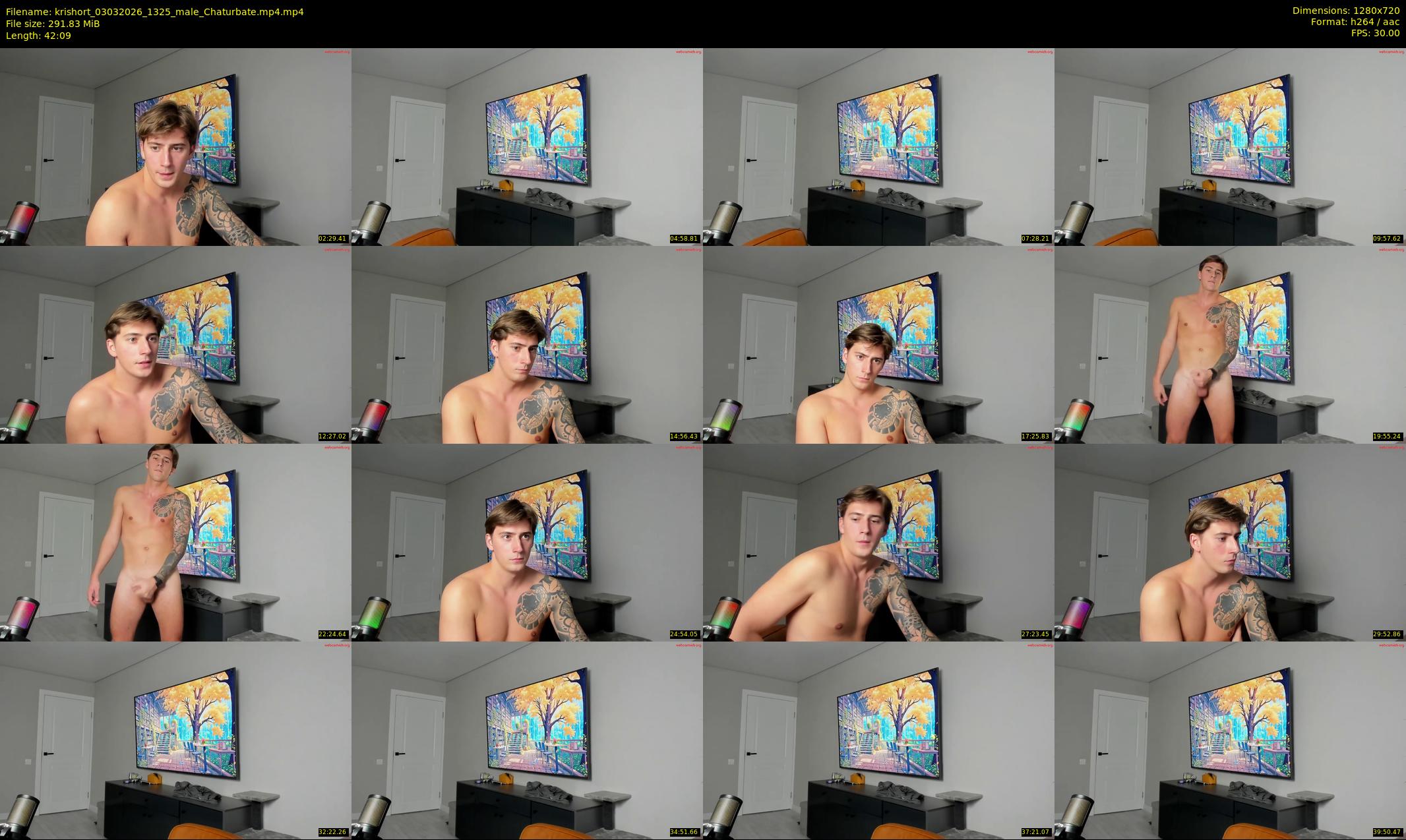 krishort — 43 minute Chaturbate male cam show recording, 720p, Mar 3, 2026