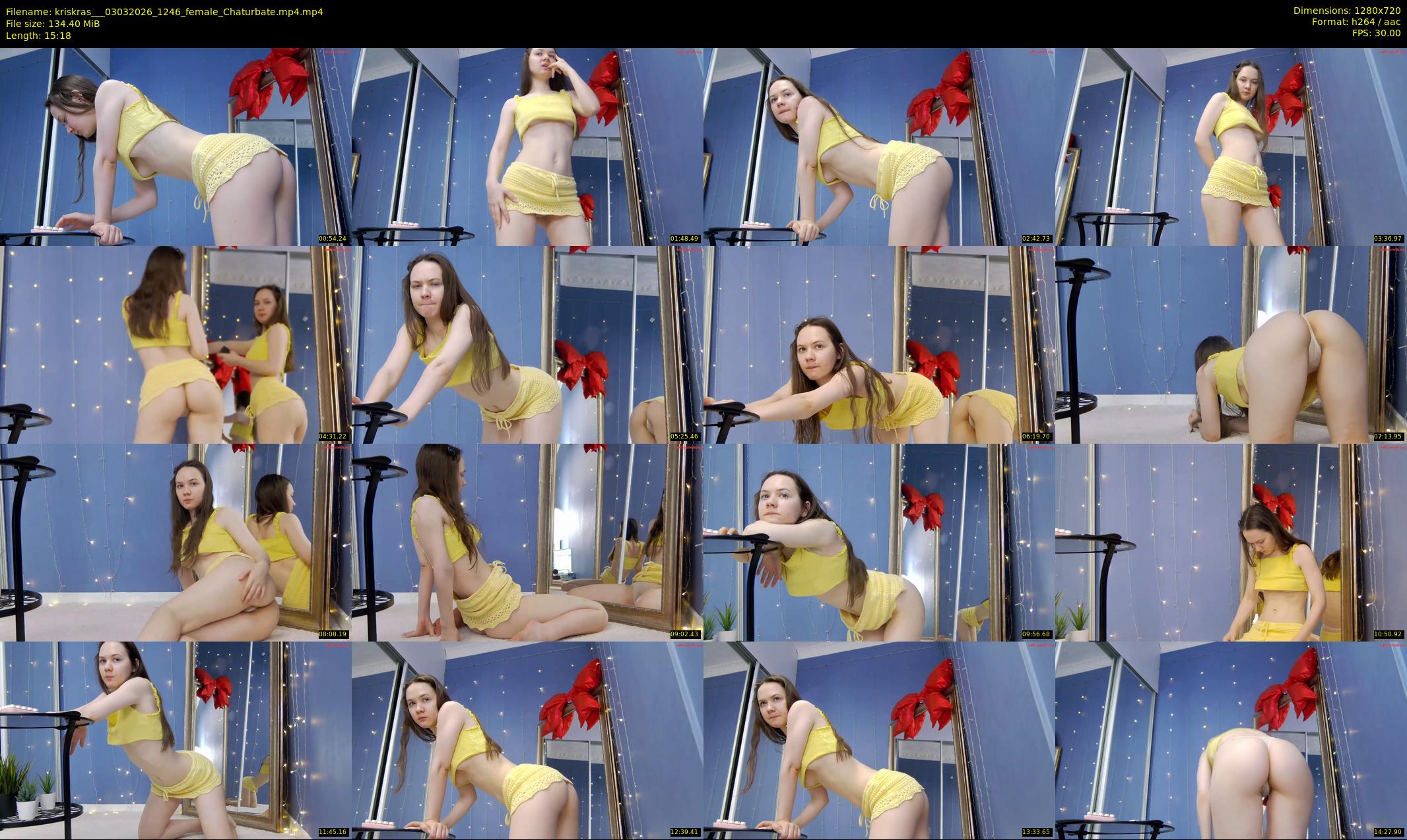 kriskras__ — 16 minute Chaturbate female cam show recording, 720p, Mar 3, 2026