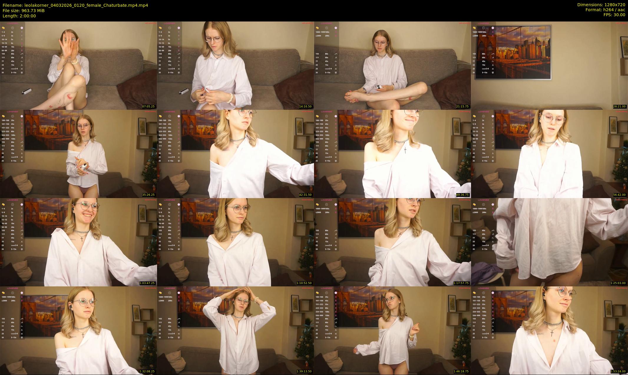 leolakorner — 120 minute Chaturbate female cam show recording, 720p, Mar 4, 2026
