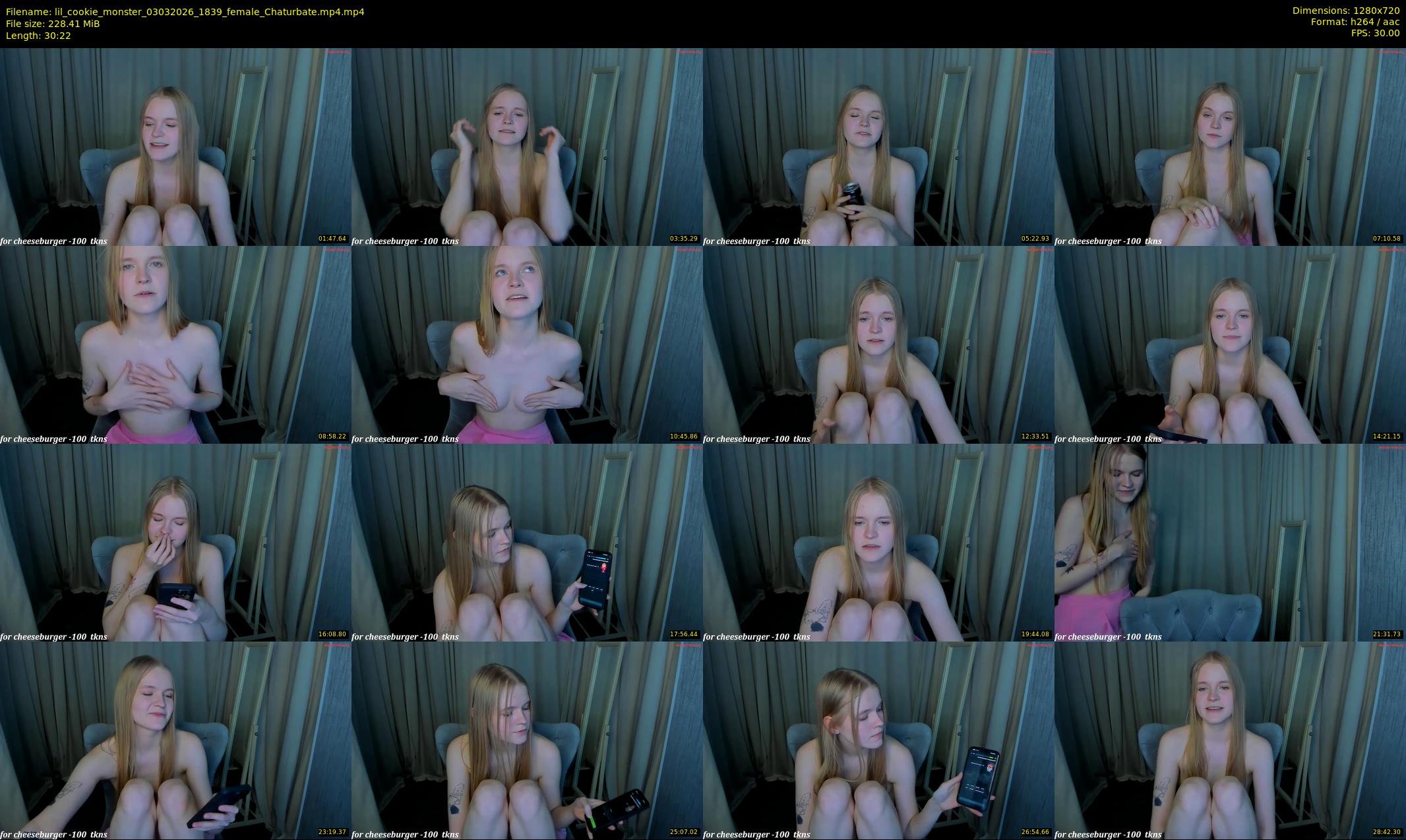 lil_cookie_monster — 31 minute Chaturbate female cam show recording, 720p, Mar 3, 2026