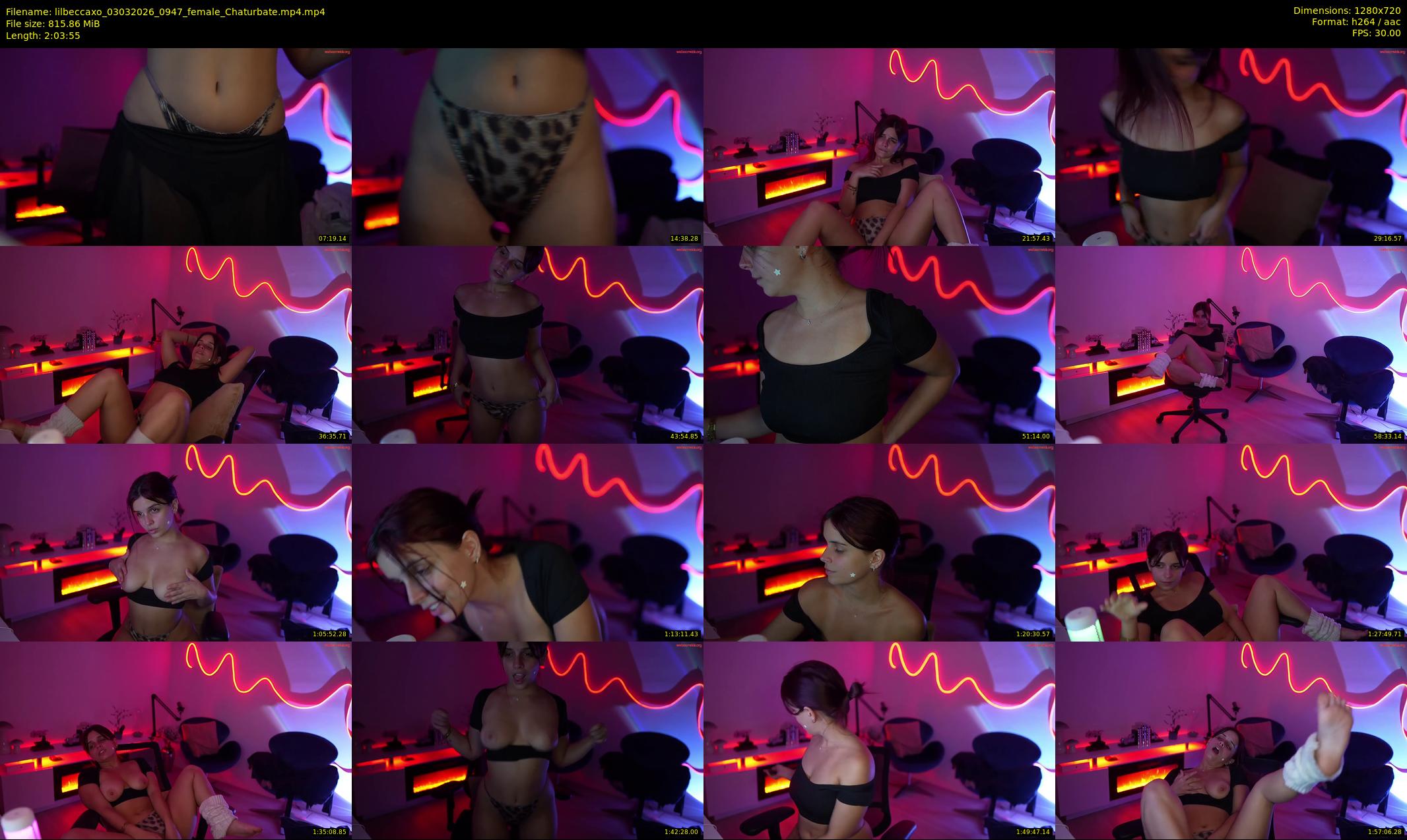 lilbeccaxo — 124 minute Chaturbate female cam show recording, 720p, Mar 3, 2026
