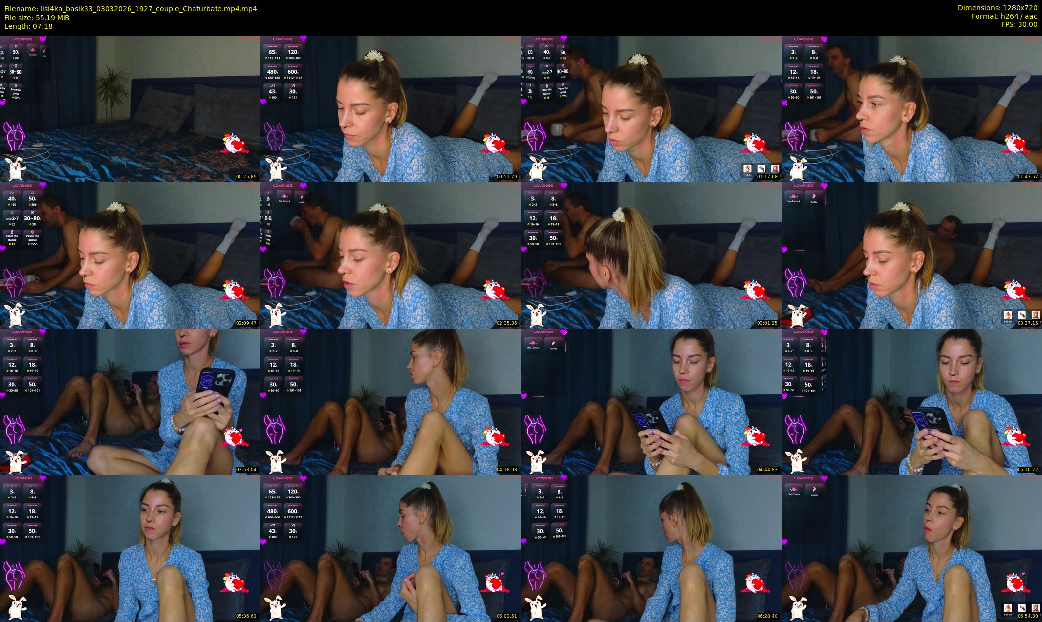 lisi4ka_basik33 — 8 minute Chaturbate couple cam show recording, 720p, Mar 3, 2026