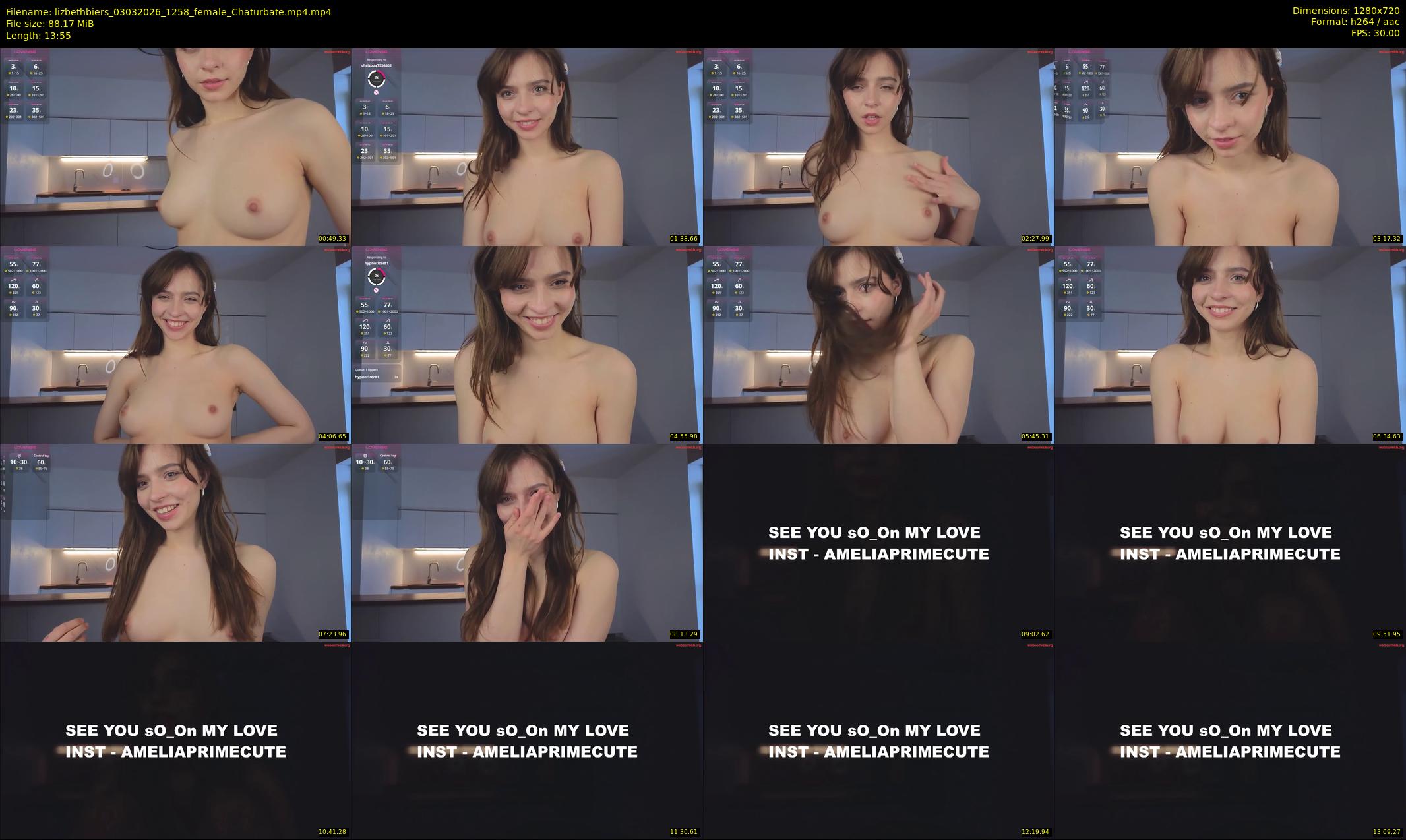 lizbethbiers — 14 minute Chaturbate female cam show recording, 720p, Mar 3, 2026