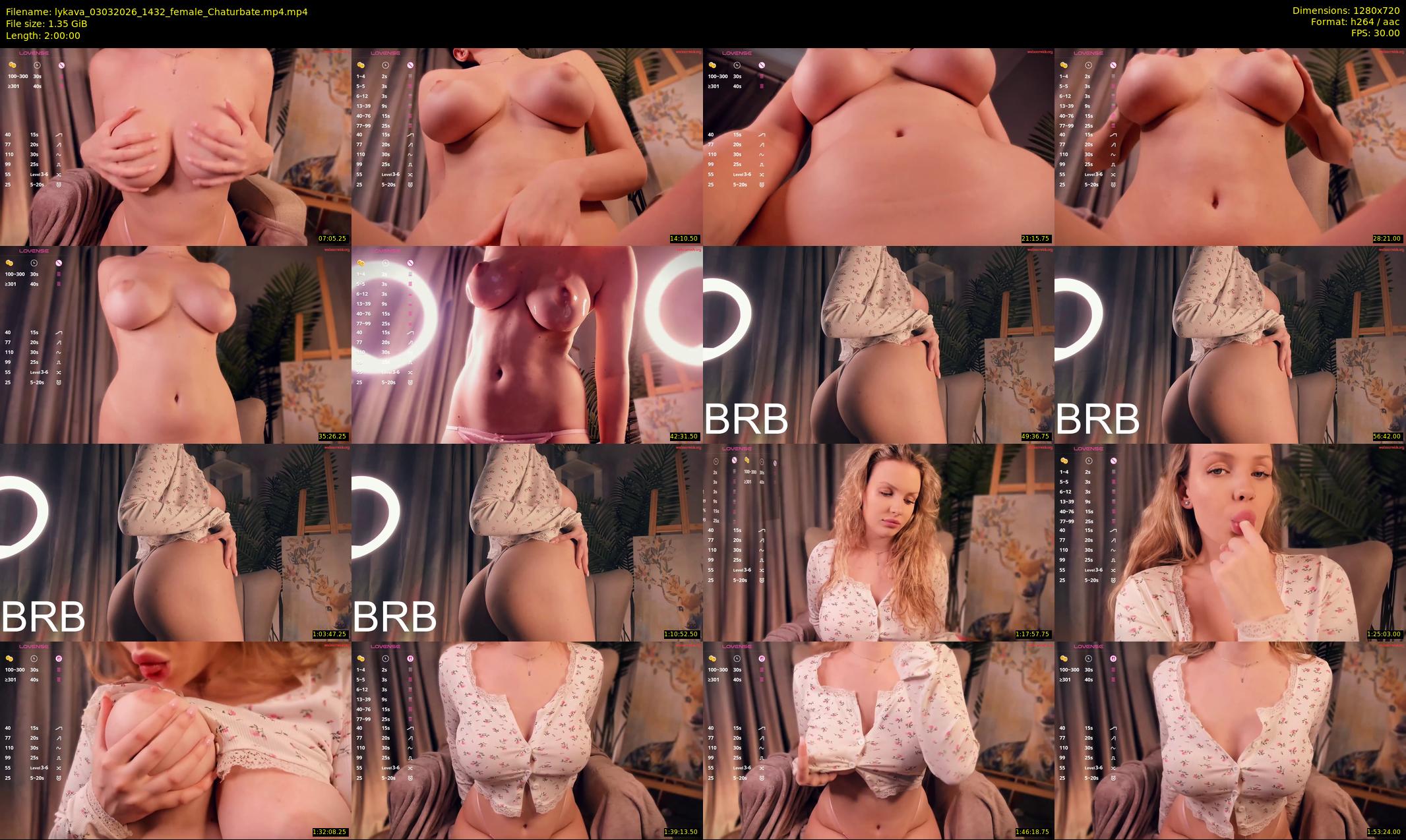 lykava — 120 minute Chaturbate female cam show recording, 720p, Mar 3, 2026