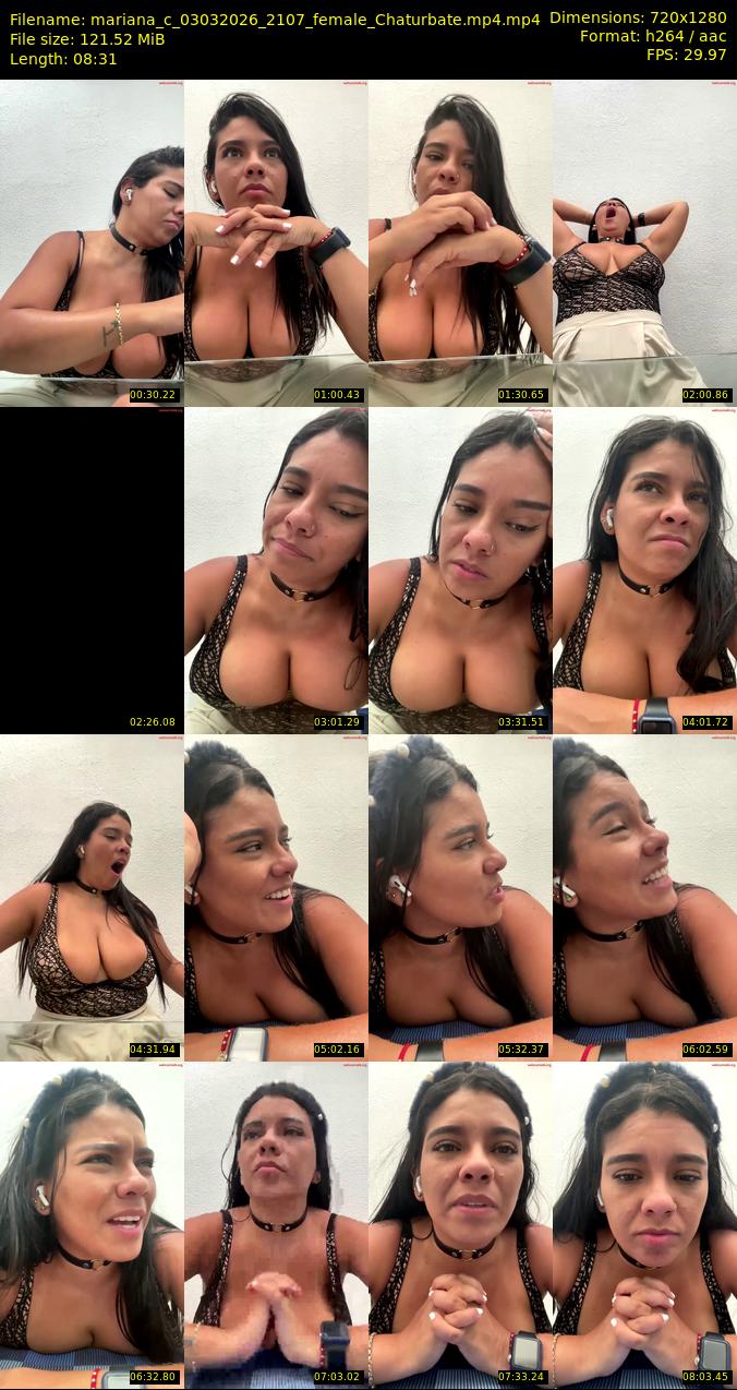 mariana_c — 9 minute Chaturbate female cam show recording, 1080p, Mar 3, 2026