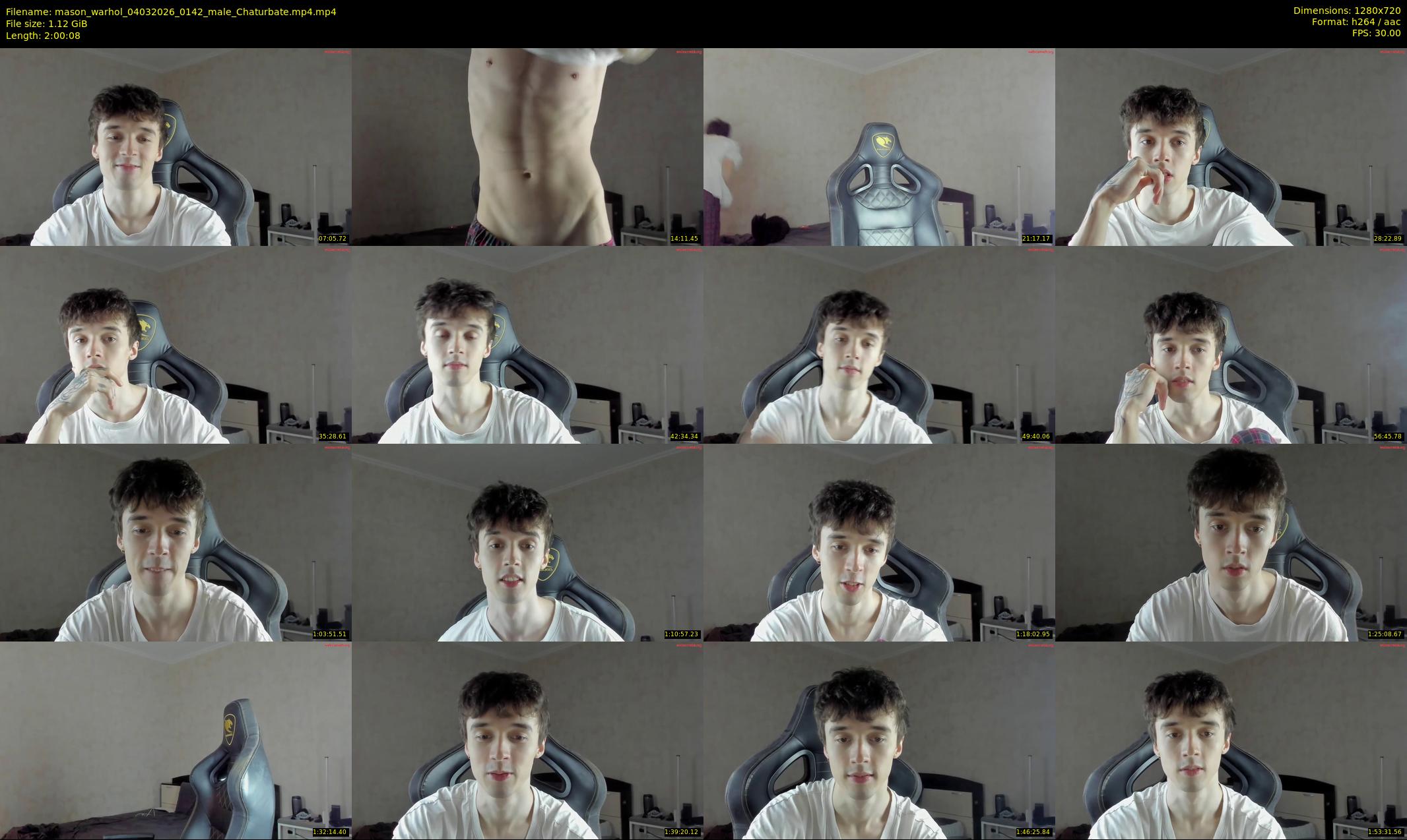 mason_warhol — 121 minute Chaturbate male cam show recording, 720p, Mar 4, 2026