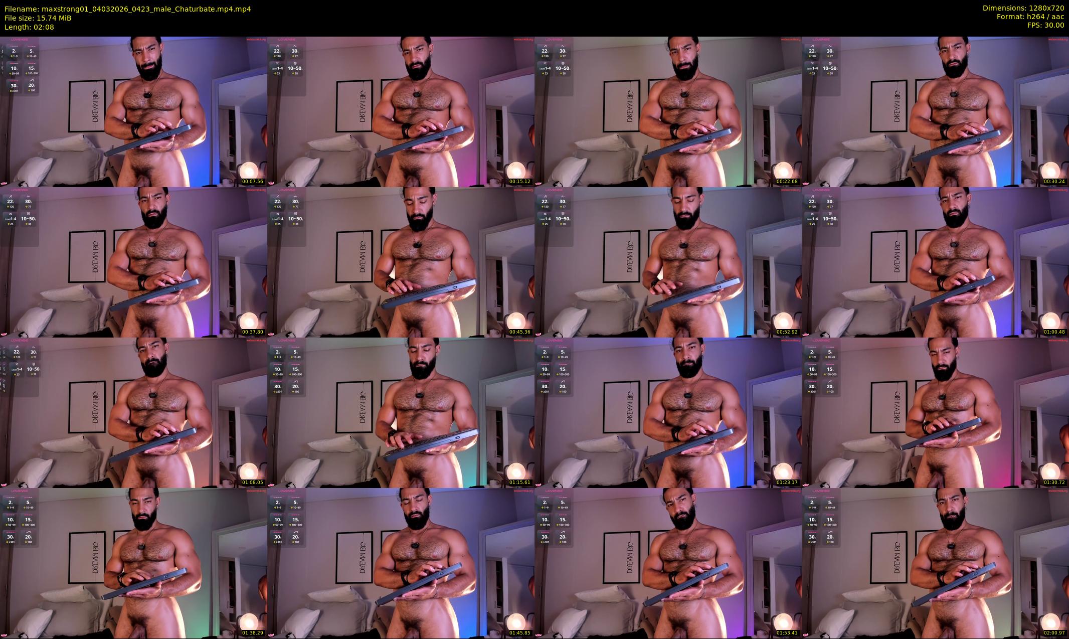 maxstrong01 — 3 minute Chaturbate male cam show recording, 720p, Mar 4, 2026