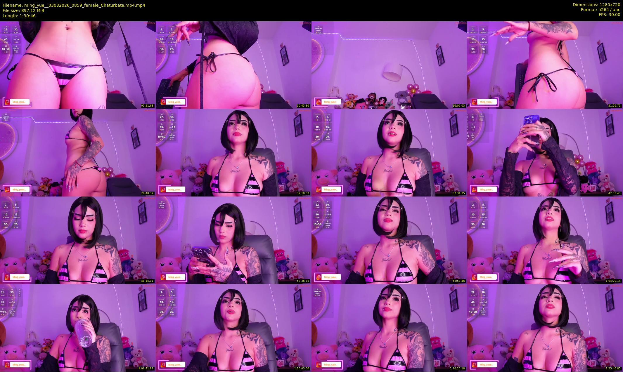 ming_yue_ — 91 minute Chaturbate female cam show recording, 720p, Mar 3, 2026