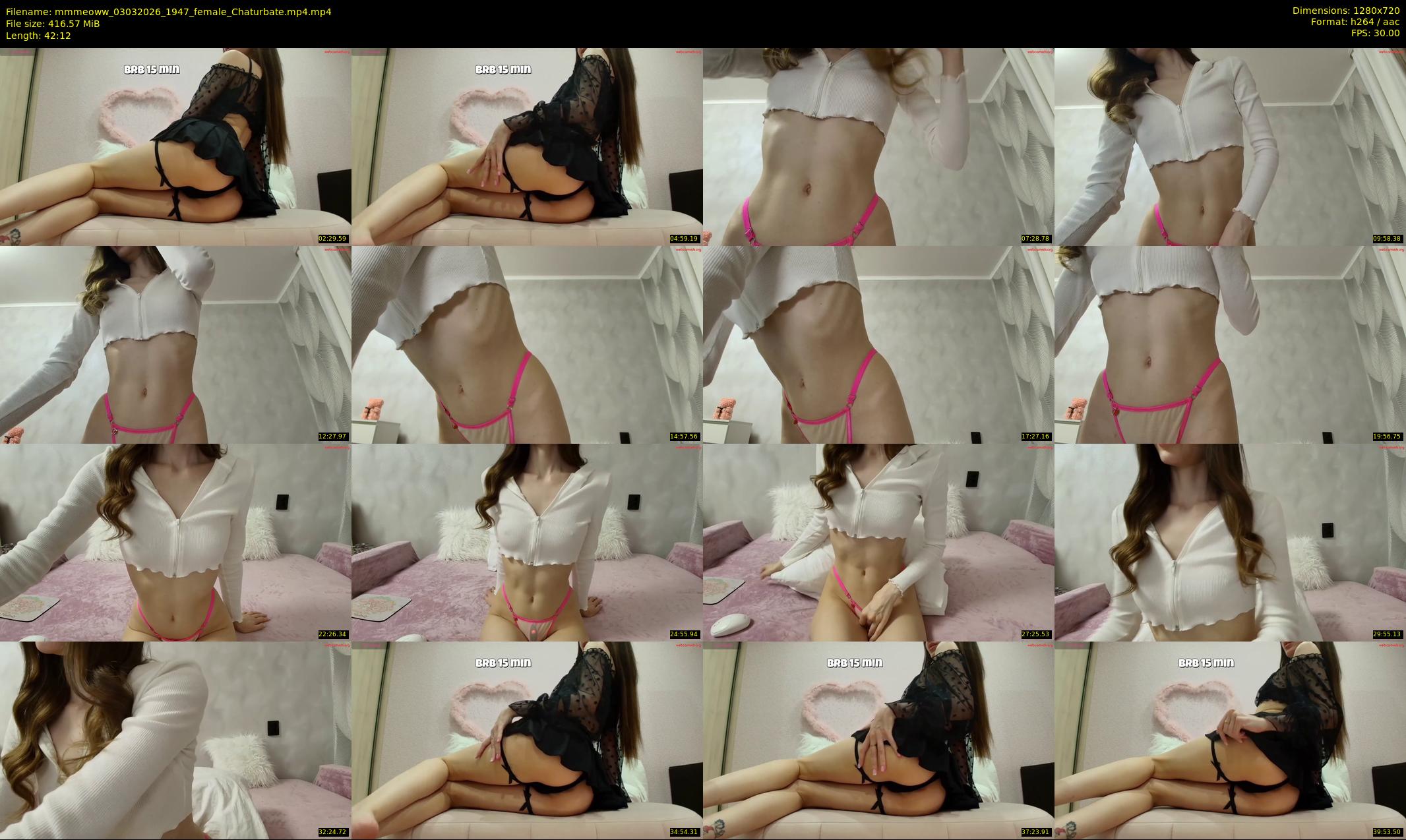 mmmeoww — 43 minute Chaturbate female cam show recording, 720p, Mar 3, 2026
