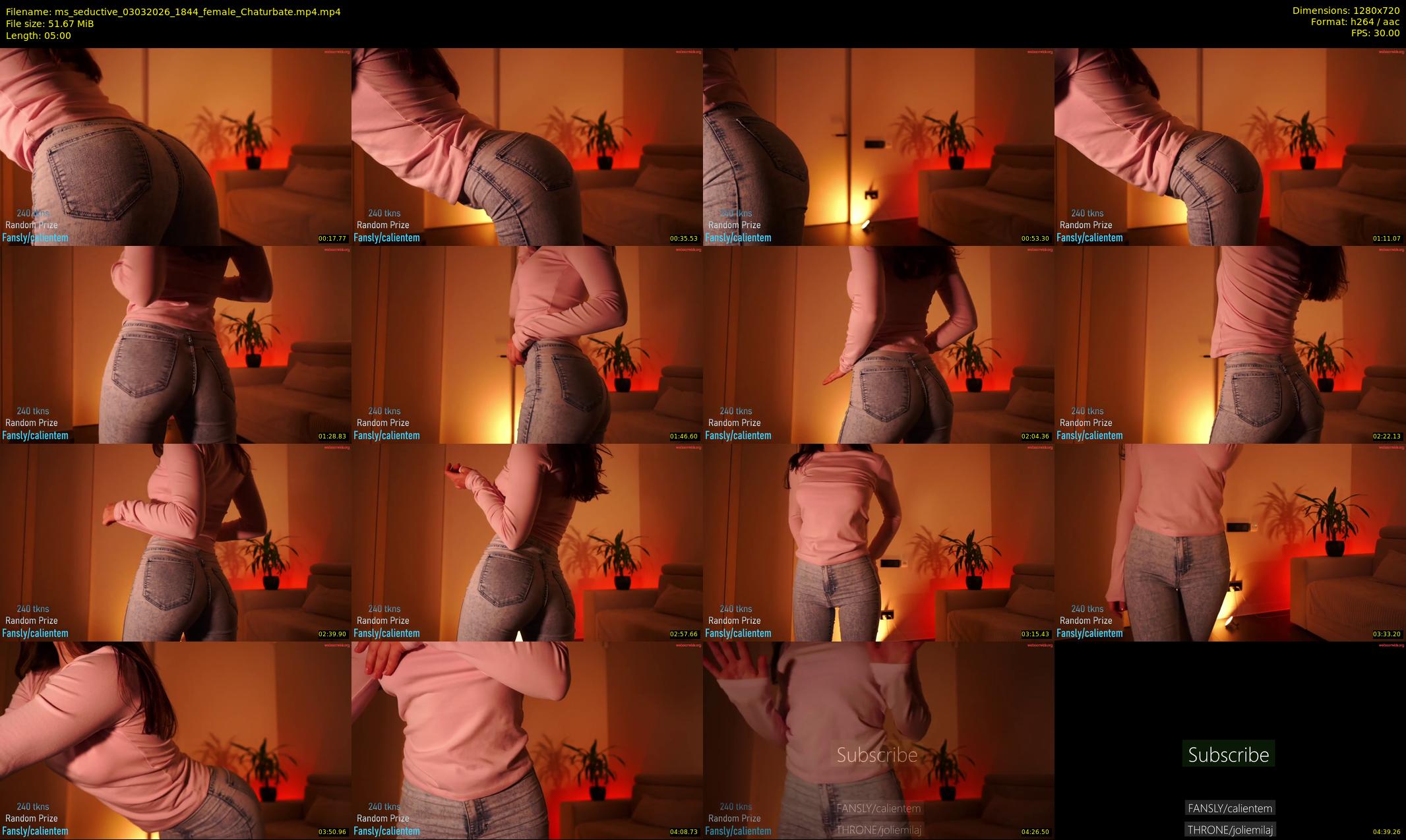 ms_seductive — 5 minute Chaturbate female cam show recording, 720p, Mar 3, 2026