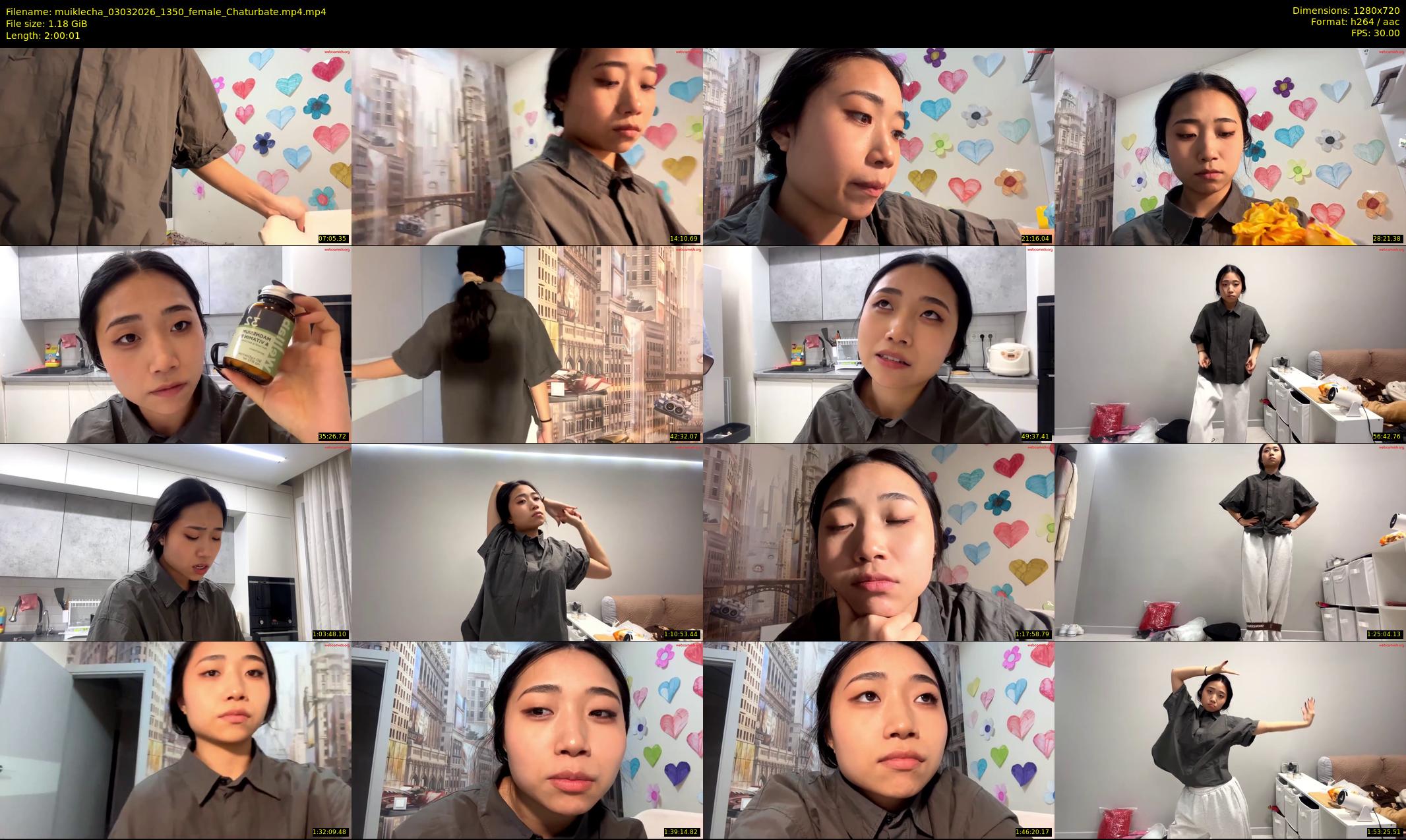 muiklecha — 121 minute Chaturbate female cam show recording, 720p, Mar 3, 2026