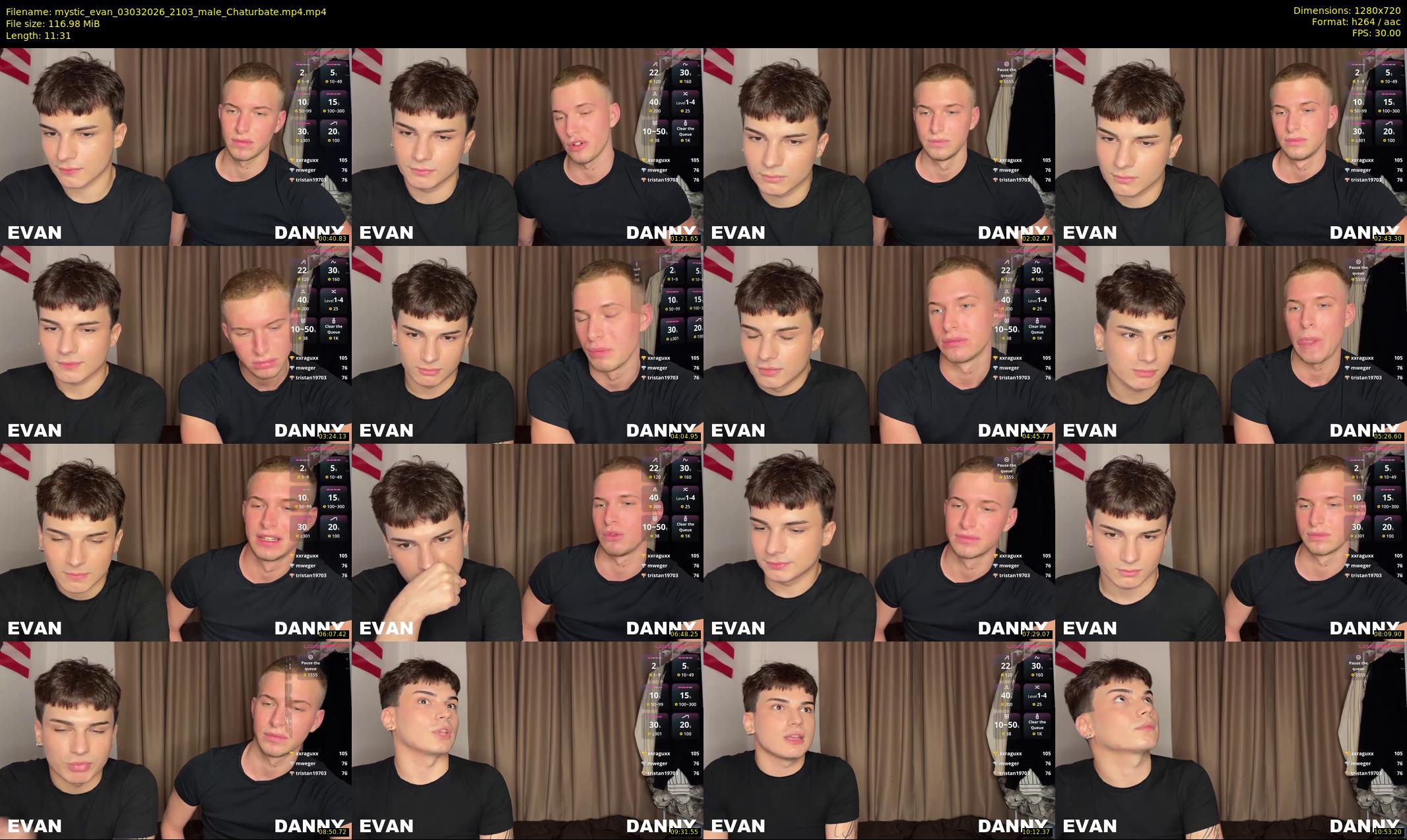 mystic_evan — 12 minute Chaturbate male cam show recording, 720p, Mar 3, 2026
