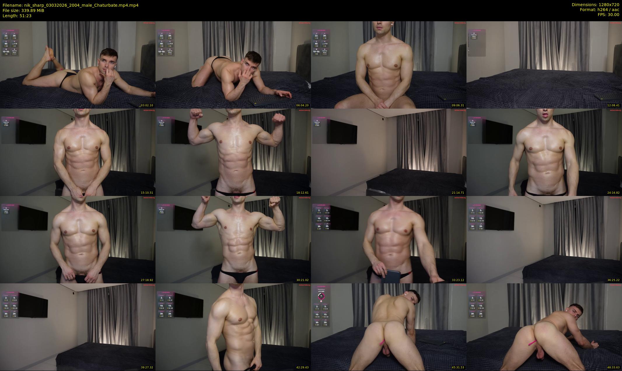 nik_sharp — 52 minute Chaturbate male cam show recording, 720p, Mar 3, 2026