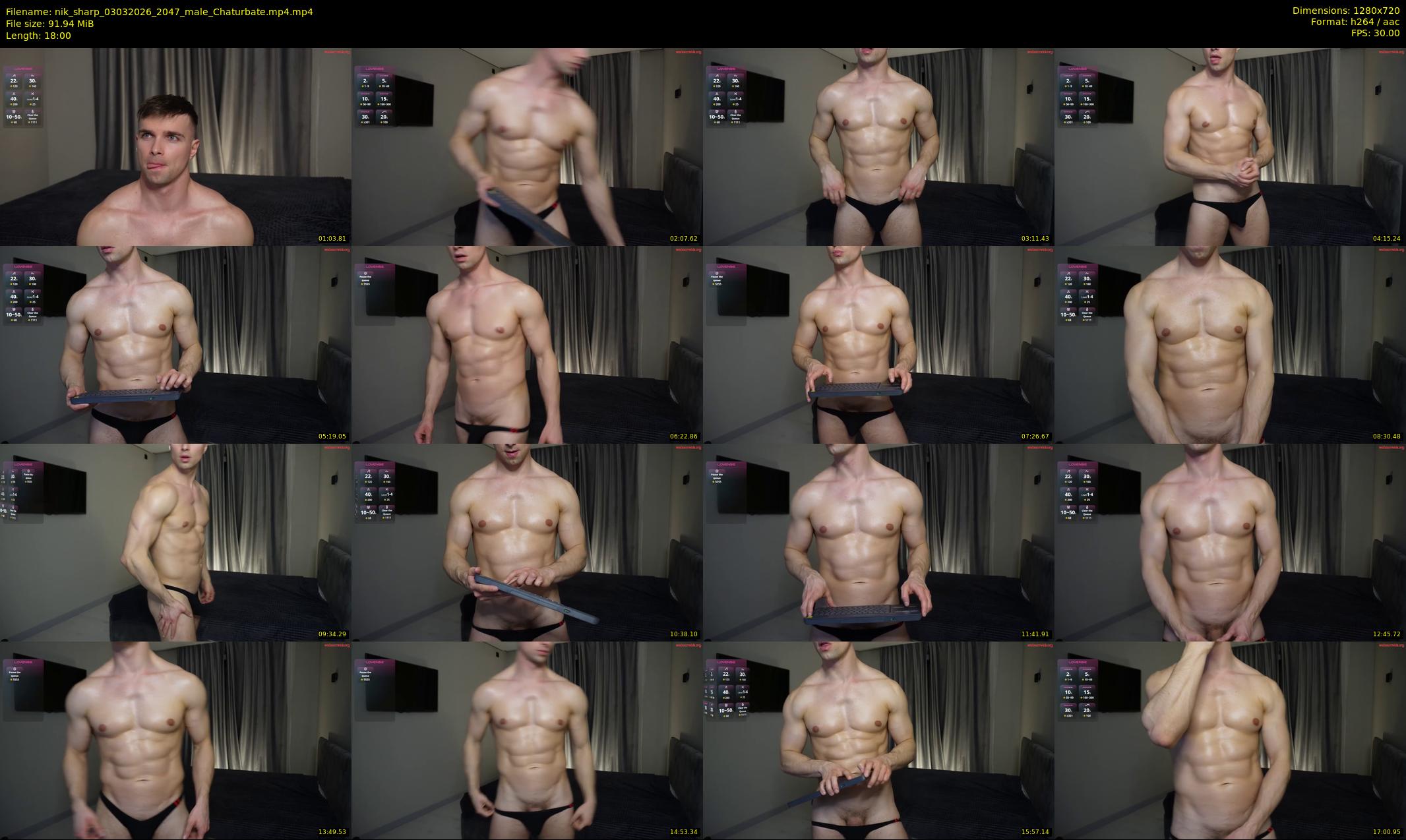 nik_sharp — 18 minute Chaturbate male cam show recording, 720p, Mar 3, 2026