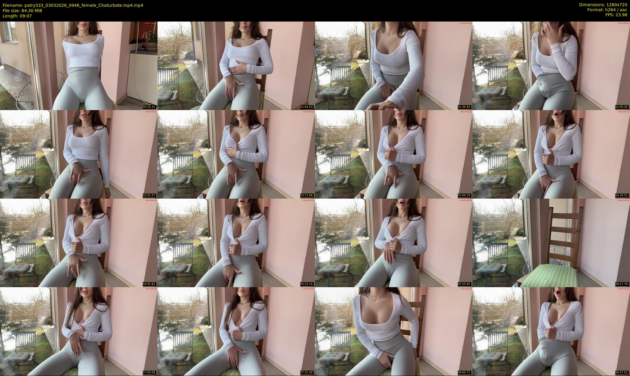 patry333 — 10 minute Chaturbate female cam show recording, 720p, Mar 3, 2026