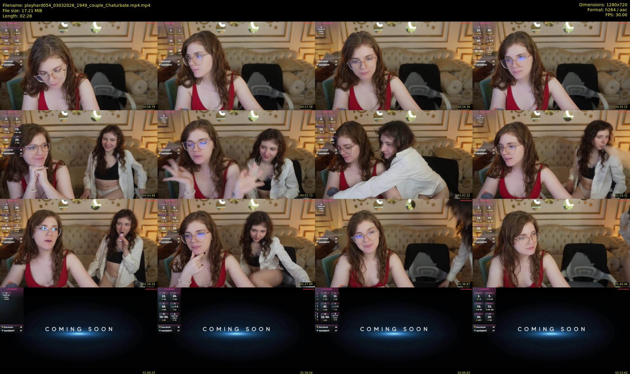playhard054 — 3 minute Chaturbate couple cam show recording, 720p, Mar 3, 2026