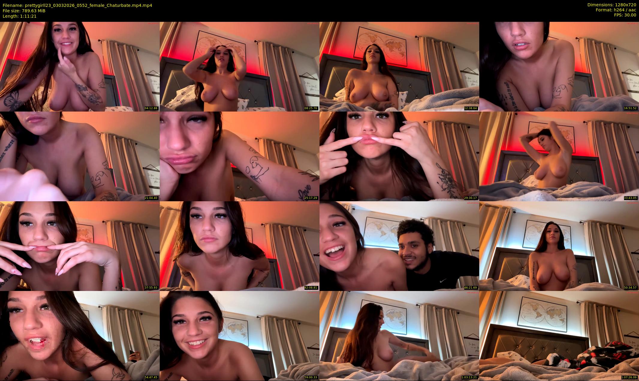 prettygirll23 — 72 minute Chaturbate female cam show recording, 720p, Mar 3, 2026