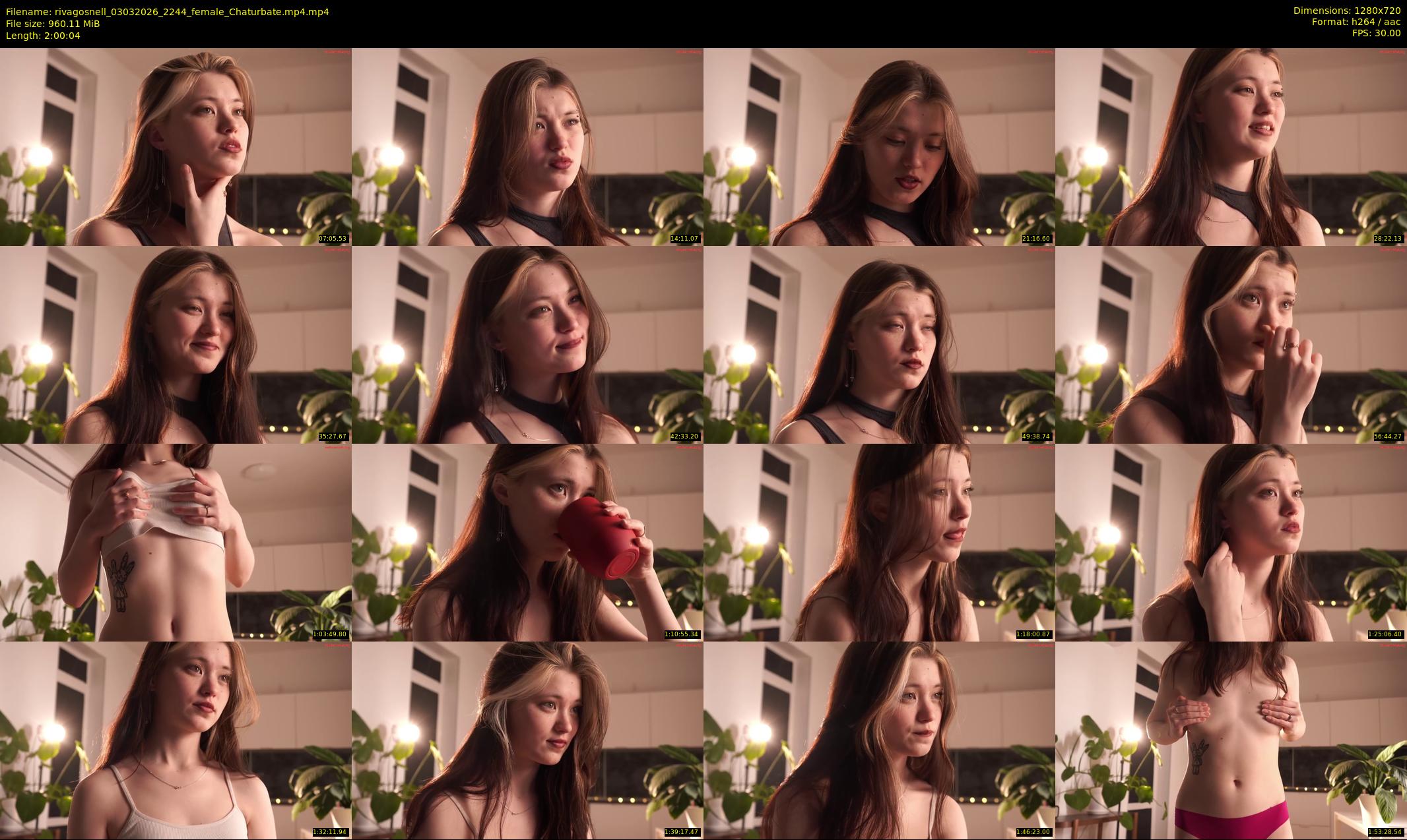 rivagosnell — 121 minute Chaturbate female cam show recording, 720p, Mar 3, 2026