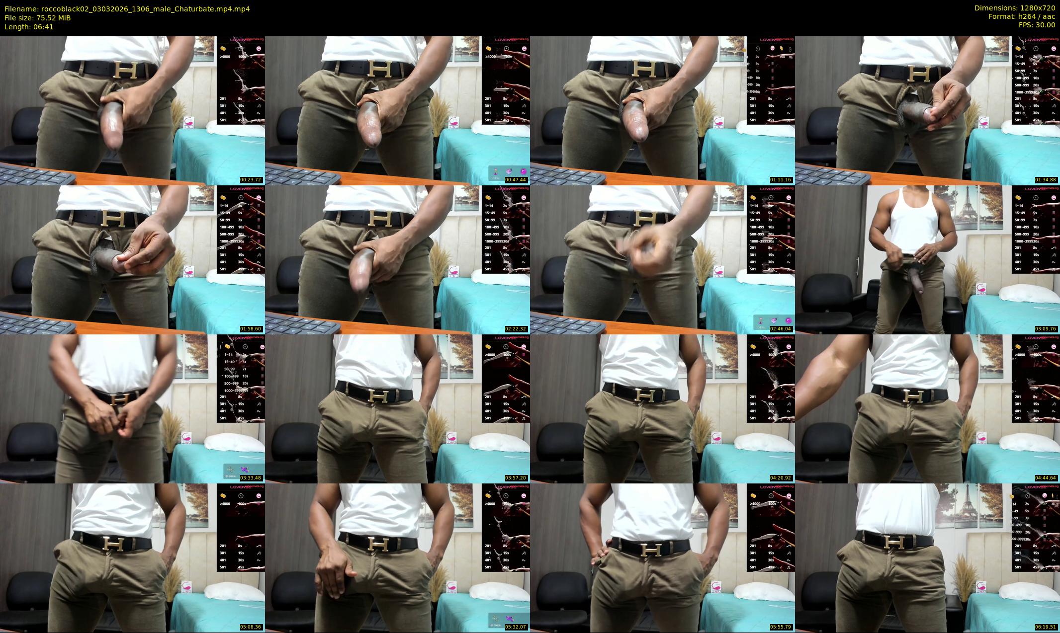 roccoblack02 — 7 minute Chaturbate male cam show recording, 720p, Mar 3, 2026